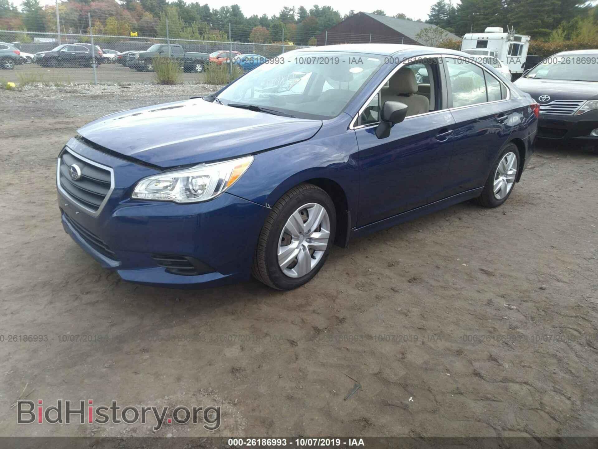 2015 SUBARU LEGACY - VIN: 4S3BNAA66F3030663 - Фото 2