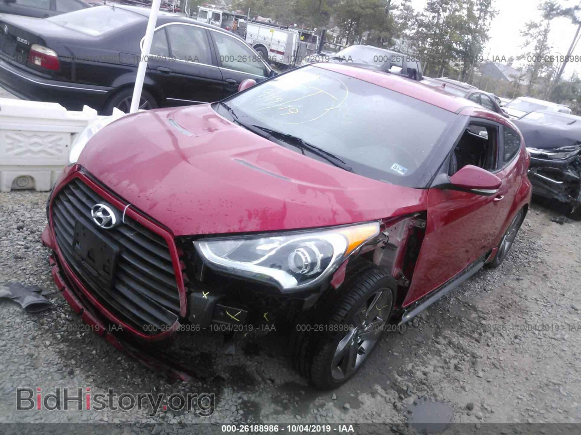 2014 HYUNDAI VELOSTER - VIN: KMHTC6AE2EU205302 - Фото 2