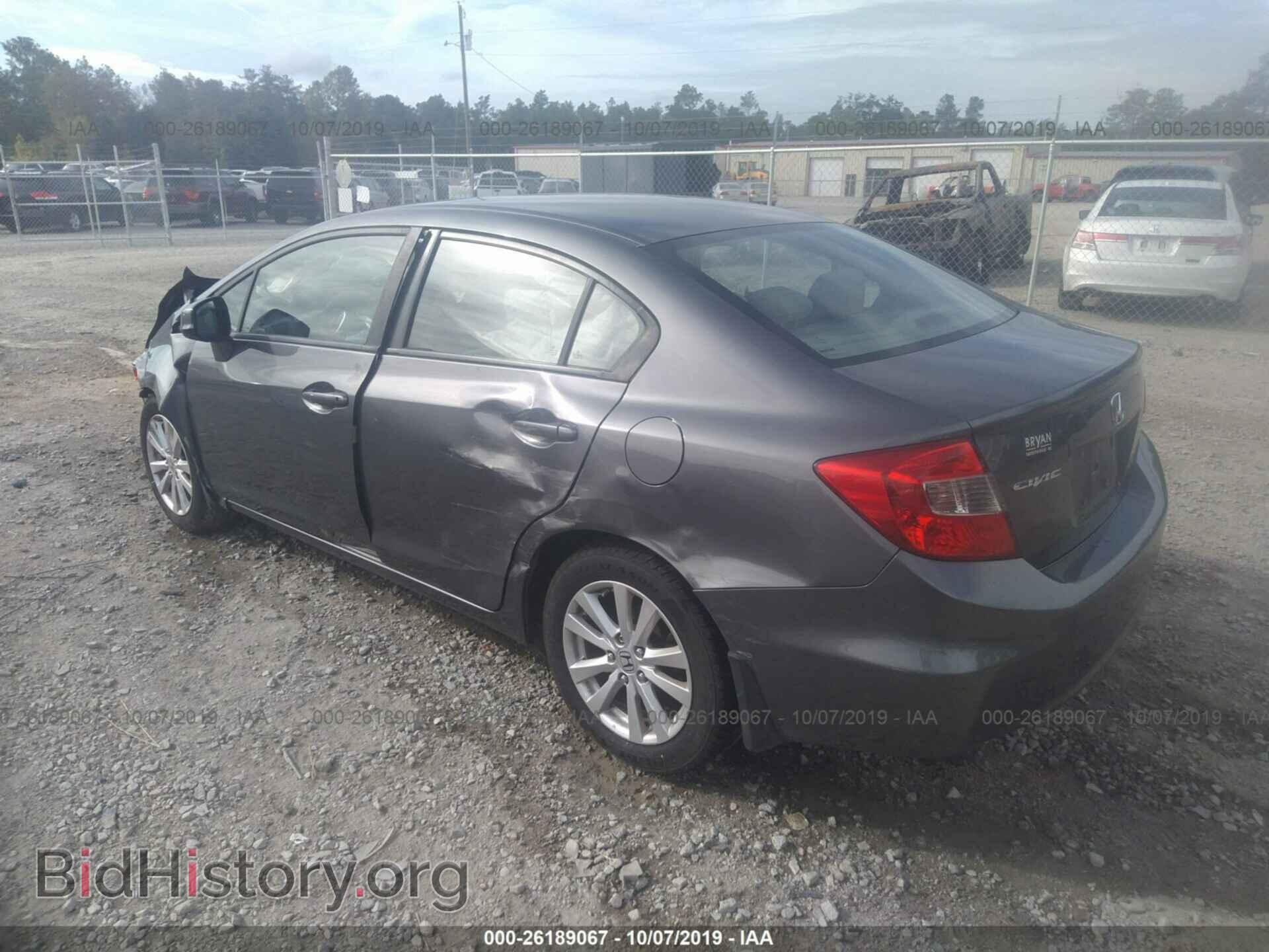 2012 HONDA CIVIC - VIN: 19XFB2F86CE026093 - Фото 3