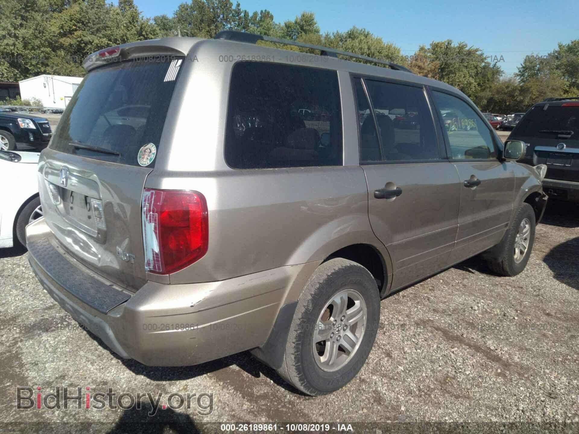 2005 HONDA PILOT - VIN: 5FNYF18425B044556 - Фото 4