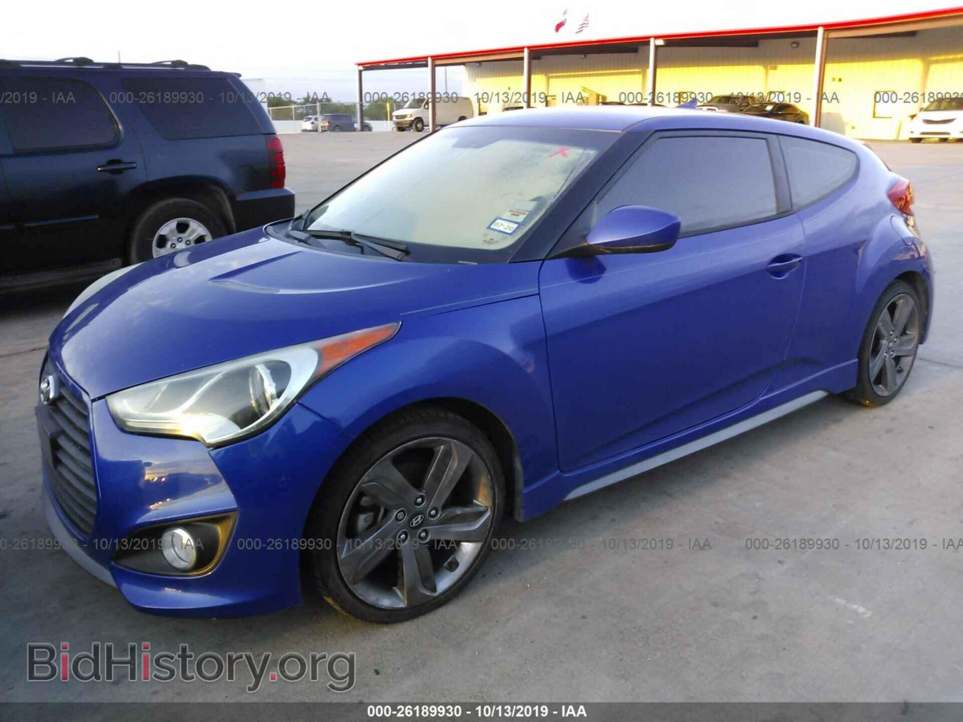 2014 HYUNDAI VELOSTER - VIN: KMHTC6AE8EU201285 - Фото 2