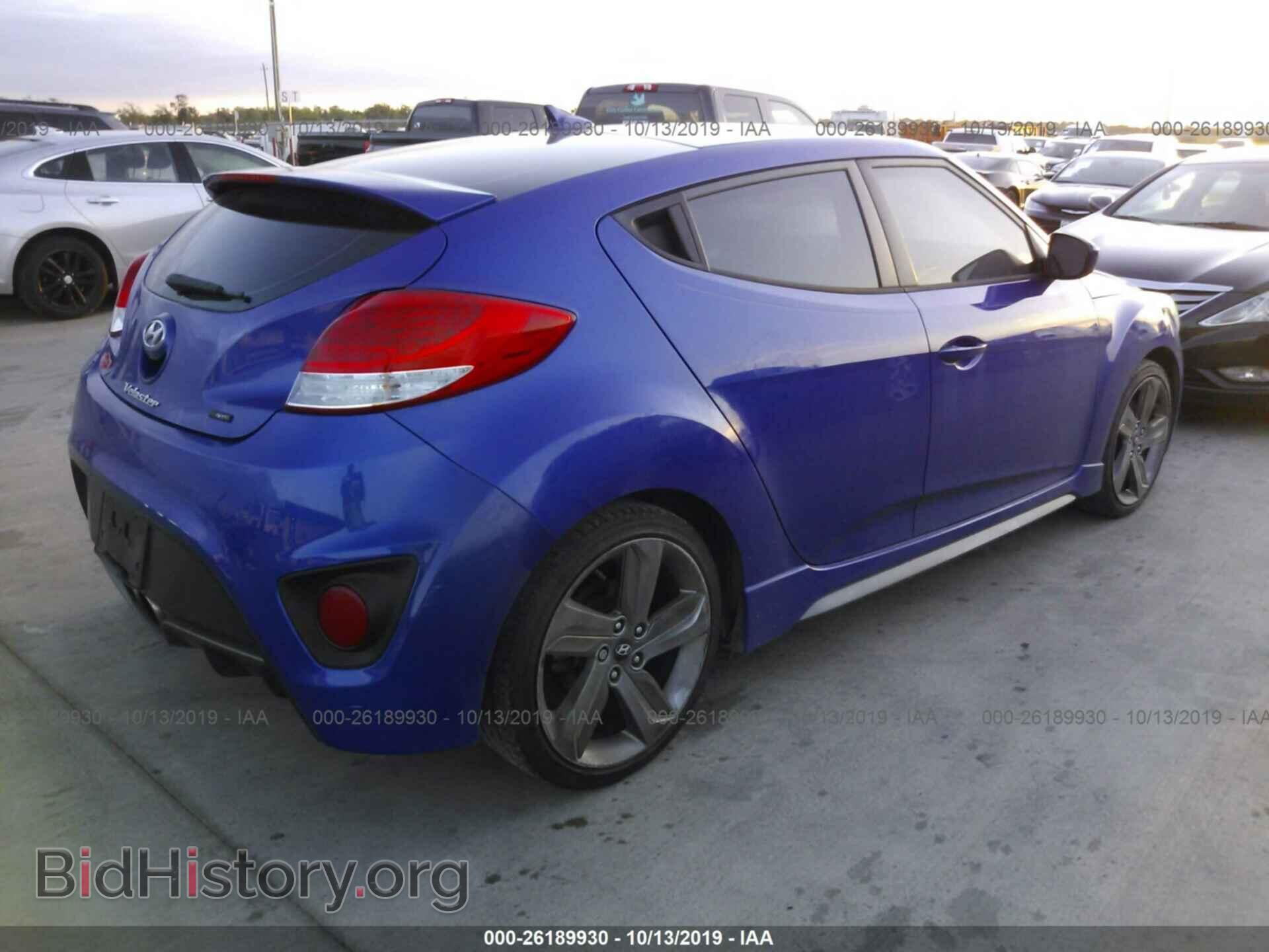 2014 HYUNDAI VELOSTER - VIN: KMHTC6AE8EU201285 - Фото 4