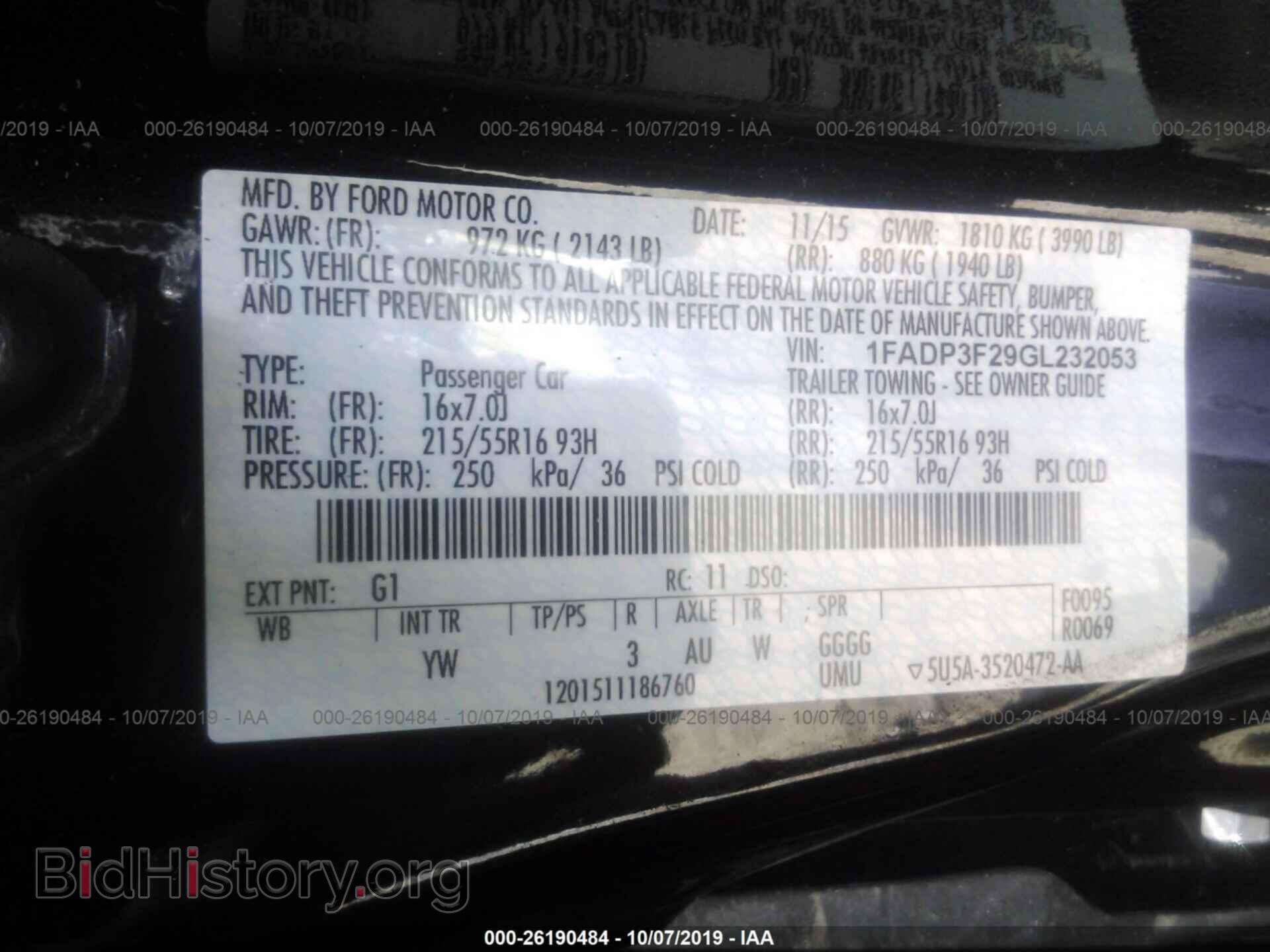 2016 FORD FOCUS - VIN: 1FADP3F29GL232053 - Photo 9