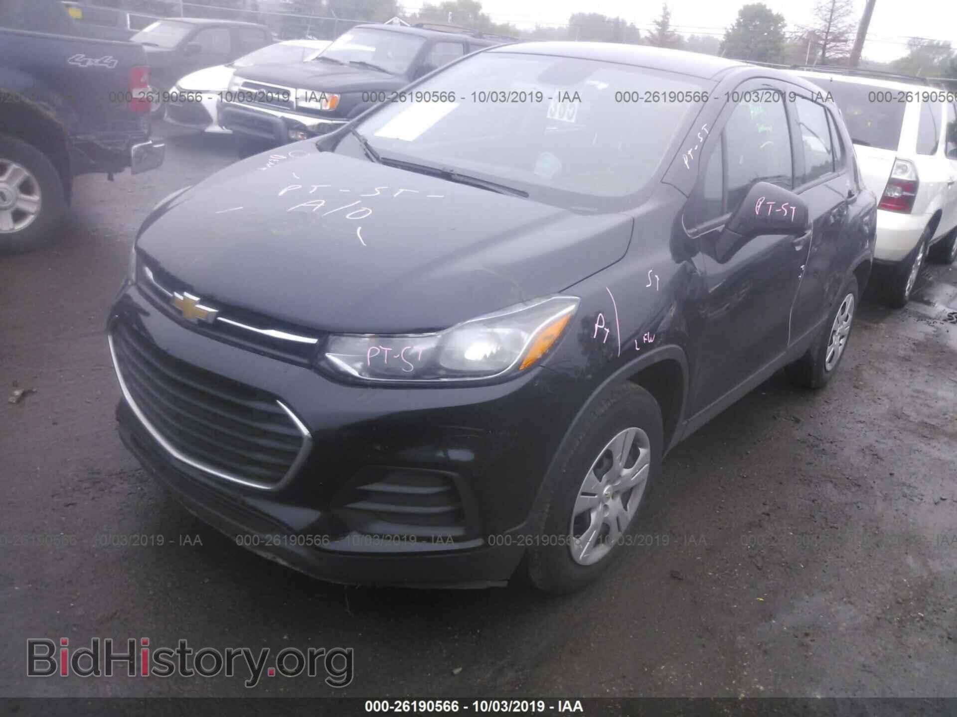 2017 CHEVROLET TRAX - VIN: 3GNCJKSB0HL191008 - Photo 2