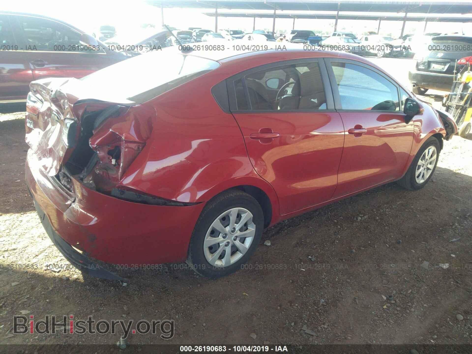 2014 KIA RIO - VIN: KNADM4A34E6352778 - Фото 4
