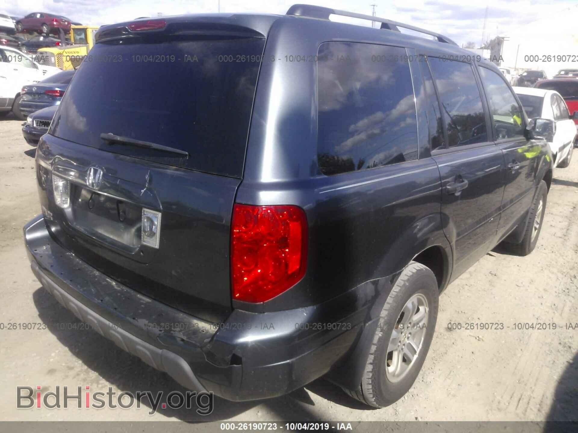 2005 HONDA PILOT - VIN: 5FNYF18535B062993 - Фото 4