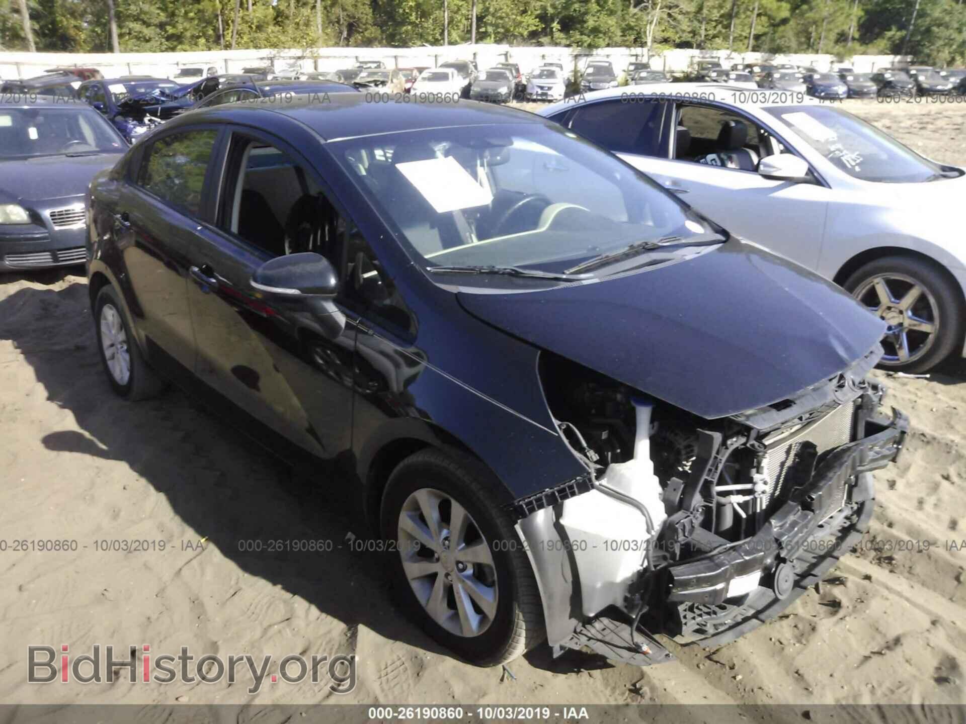 Фотография KNADN4A31C6069555 - KIA RIO 2012