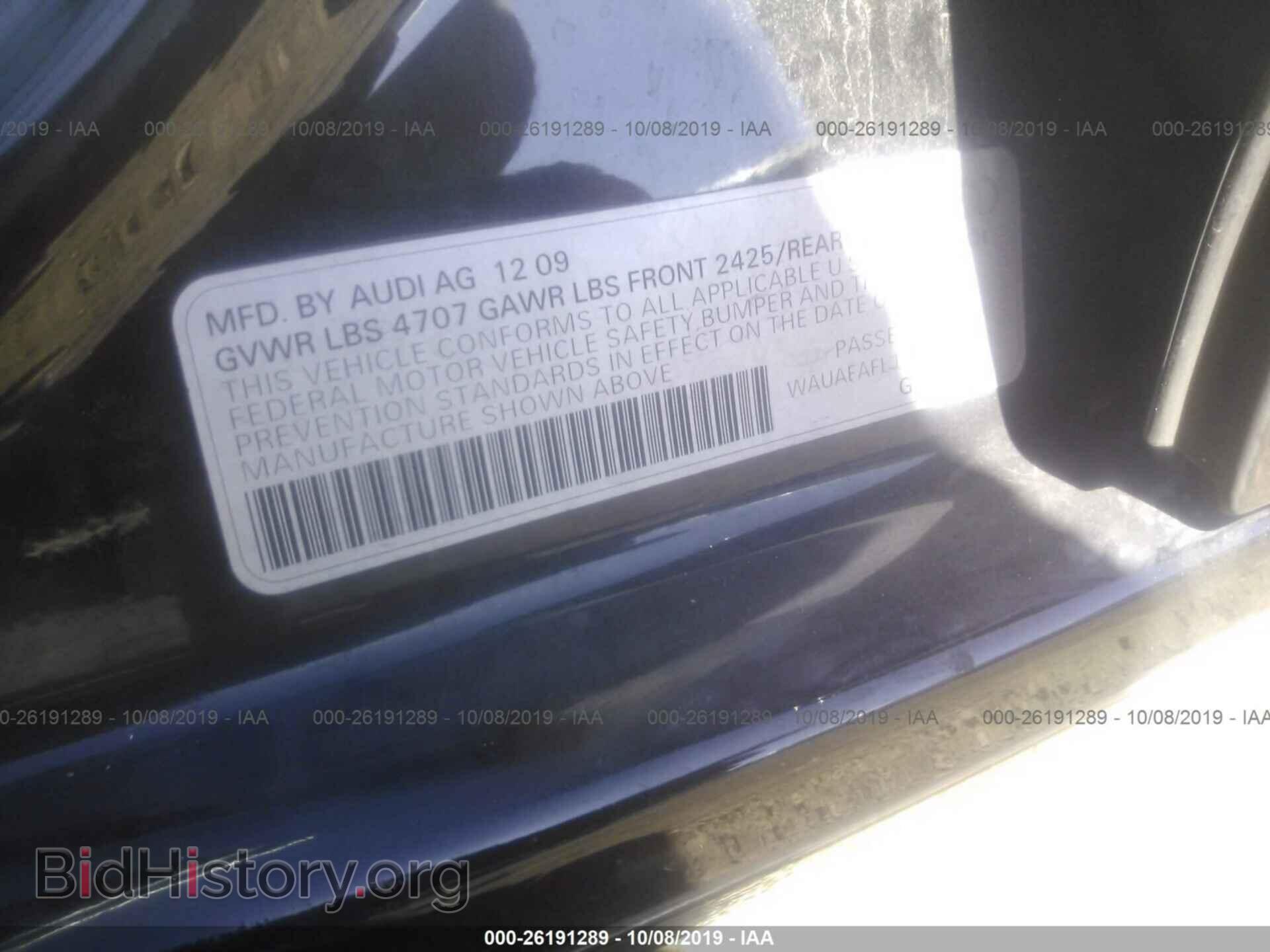 2010 AUDI A4 - VIN: WAUAFAFL1AN039353 - Фото 9