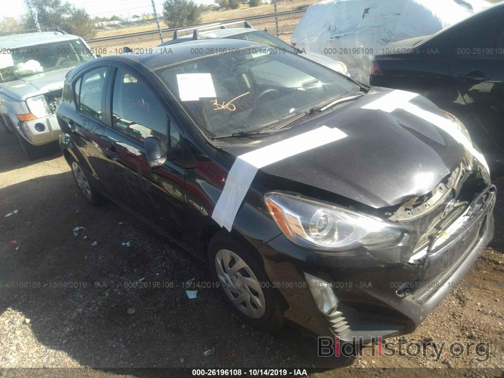 Photo JTDKDTB35G1120595 - TOYOTA PRIUS C 2016