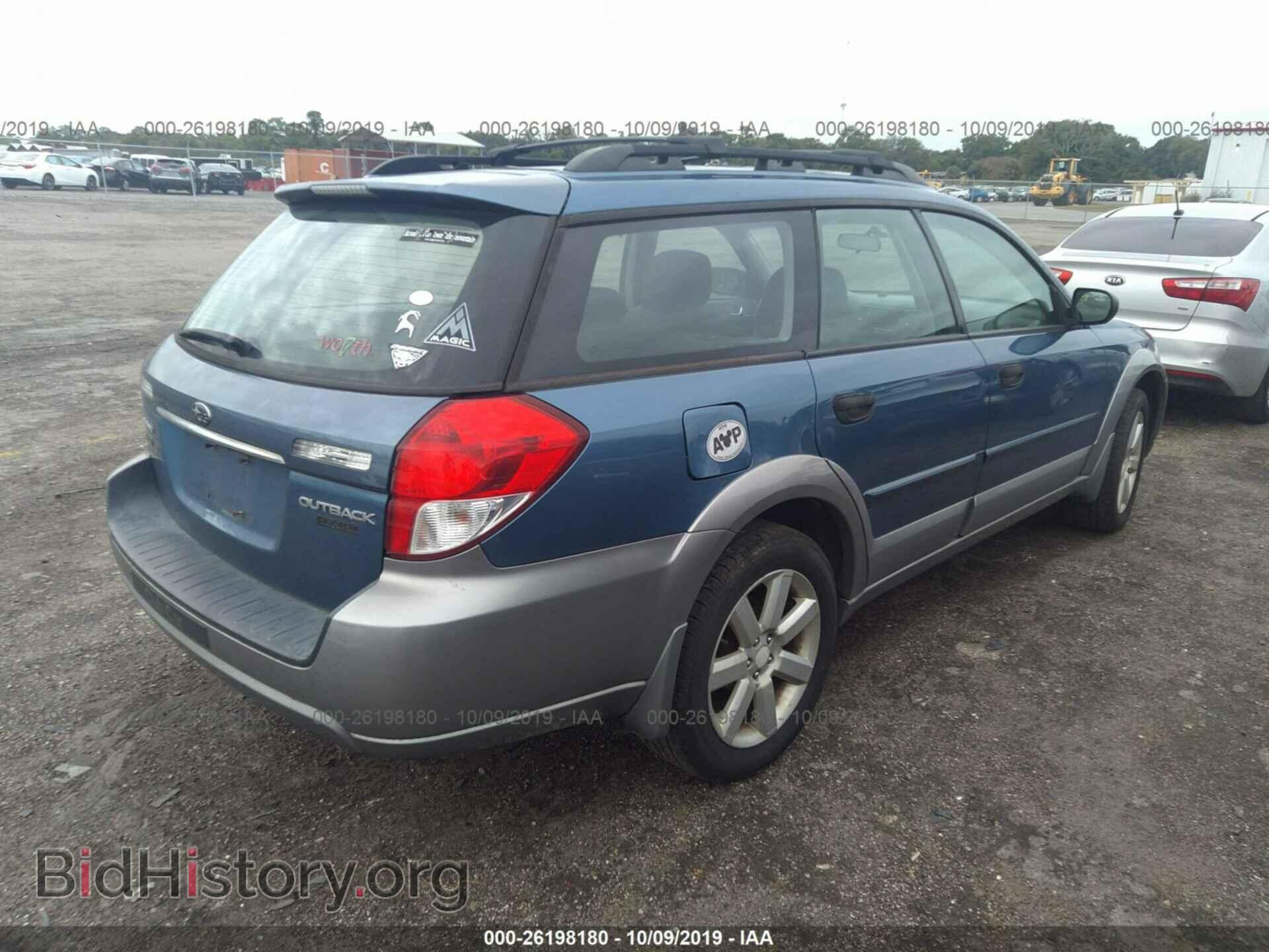 2009 SUBARU OUTBACK - VIN: 4S4BP61C497314475 - Фото 4