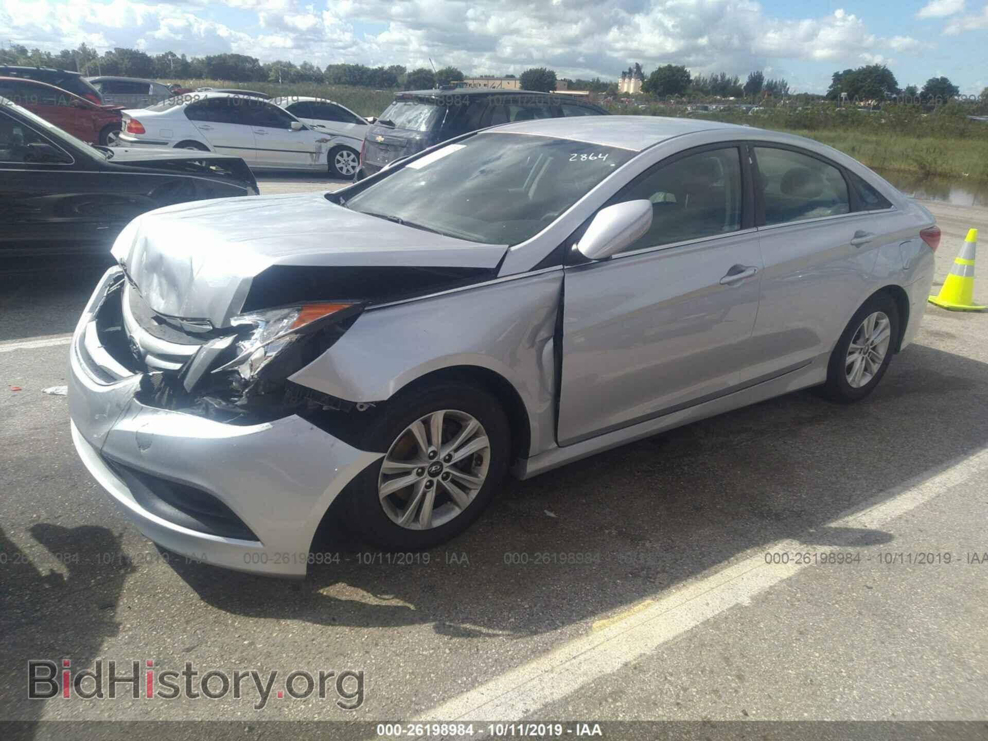 2014 HYUNDAI SONATA - VIN: 5NPEB4AC5EH902864 - Фото 2