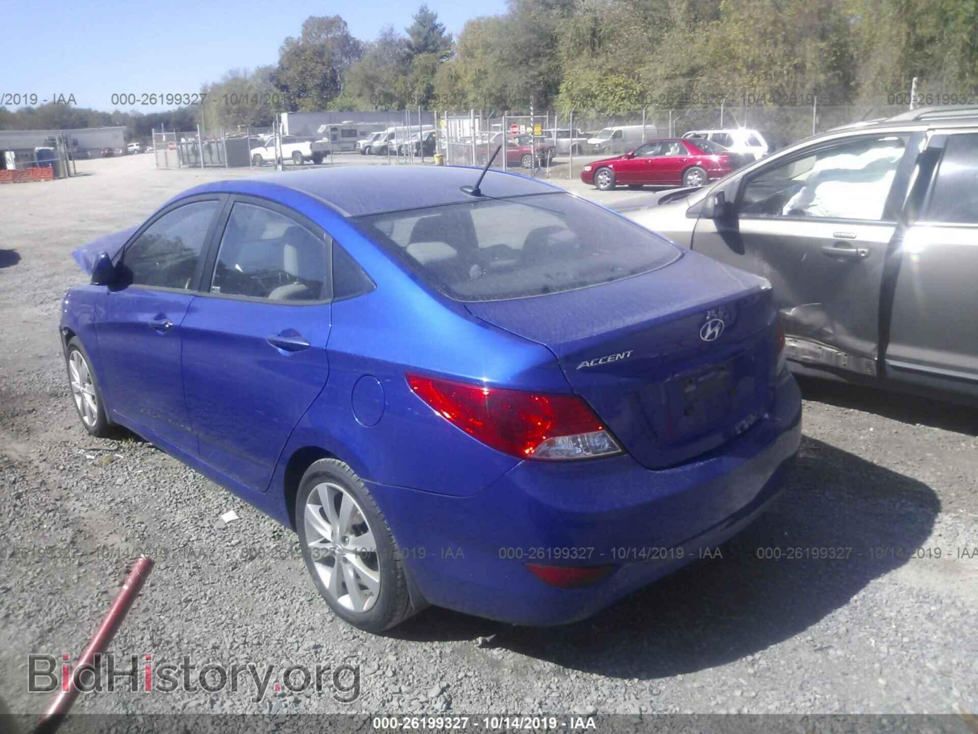 2013 HYUNDAI ACCENT - VIN: KMHCU4AE1DU440385 - Фото 3