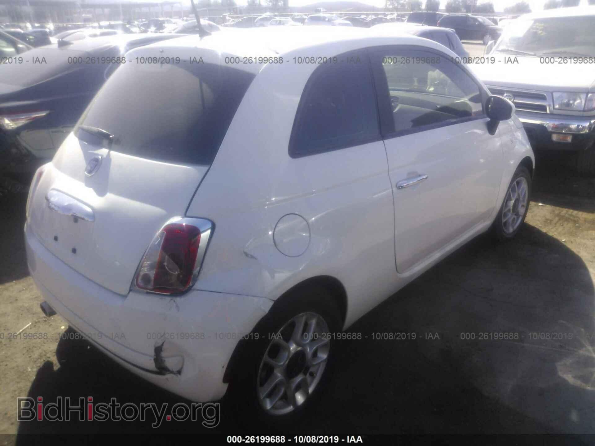 2012 FIAT 500 - VIN: 3C3CFFAR2CT270242 - Фото 4