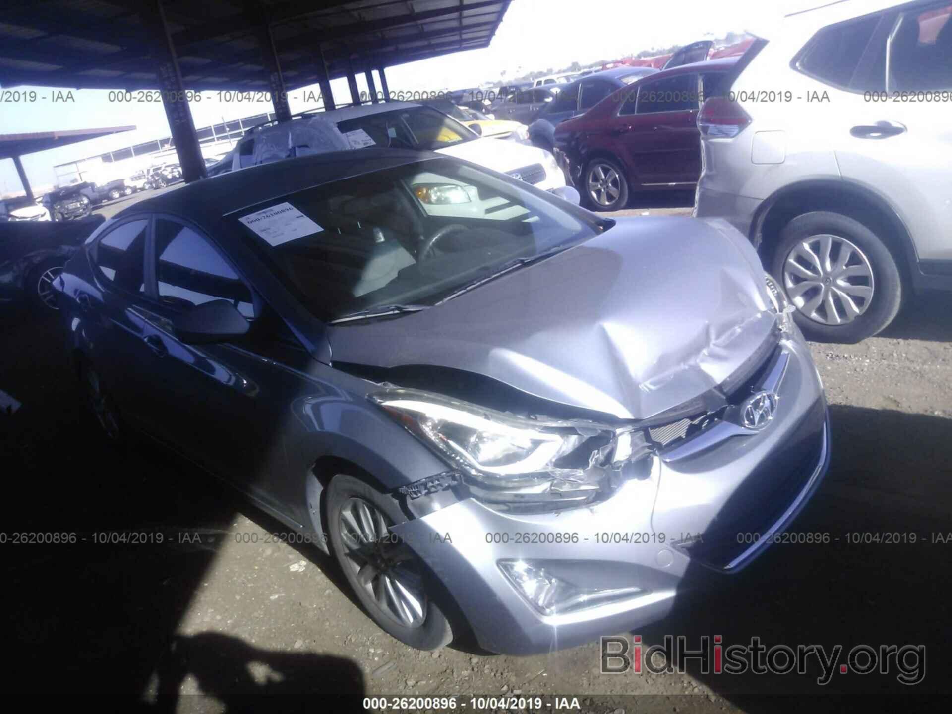 Photo KMHDH4AE4EU153701 - HYUNDAI ELANTRA 2014