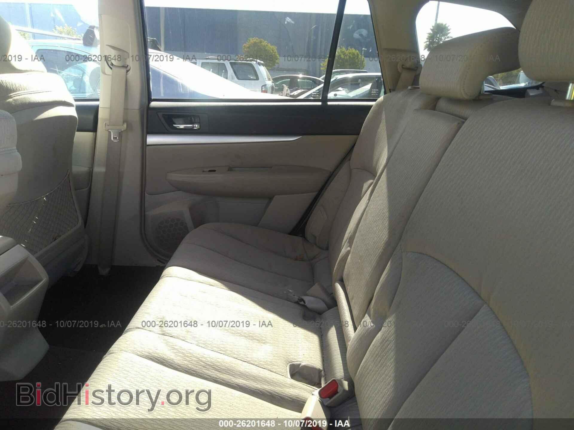 2012 SUBARU OUTBACK - VIN: 4S4BRBCC0C3225307 - Фото 8