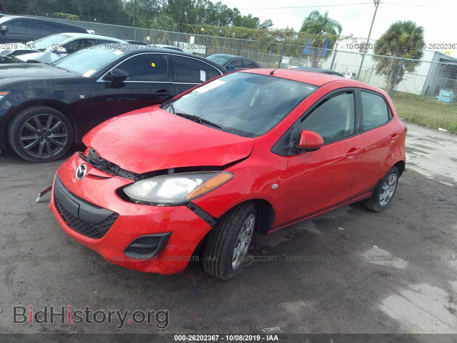 2012 MAZDA MAZDA2 - VIN: JM1DE1KY9C0142279 - Фото 2