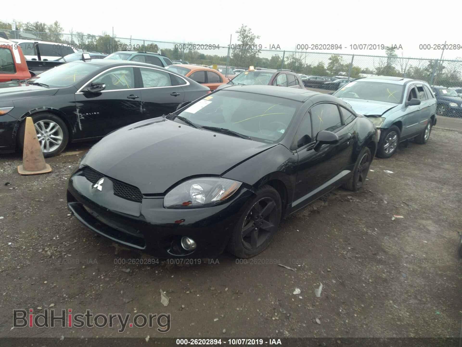 2007 MITSUBISHI ECLIPSE - VIN: 4A3AK34T57E012644 - Фото 2