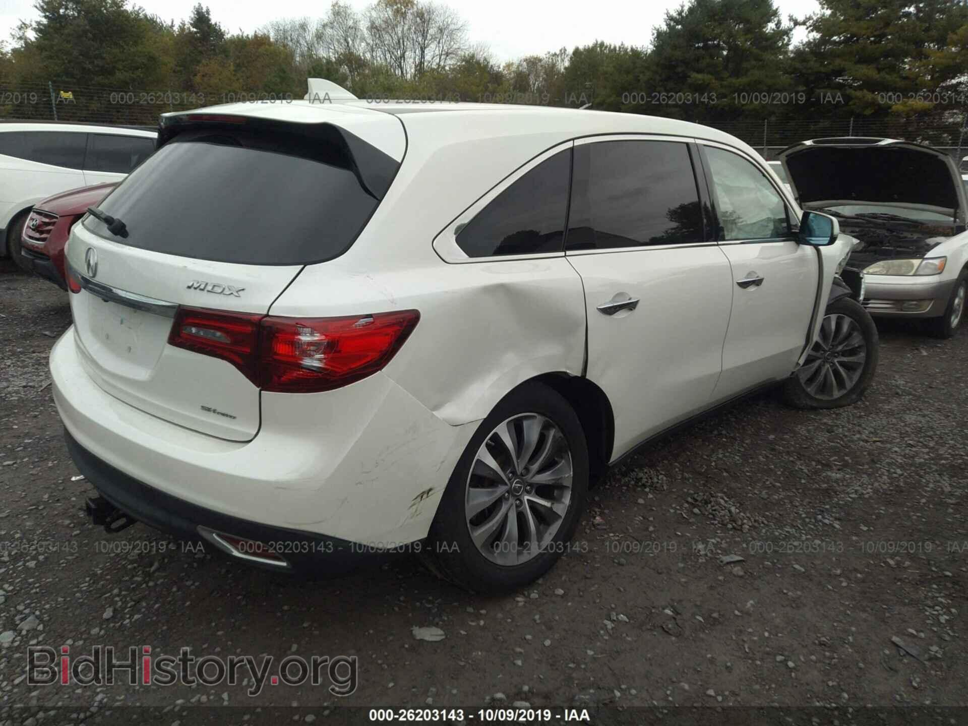 2014 ACURA MDX - VIN: 5FRYD4H48EB034023 - Фото 4