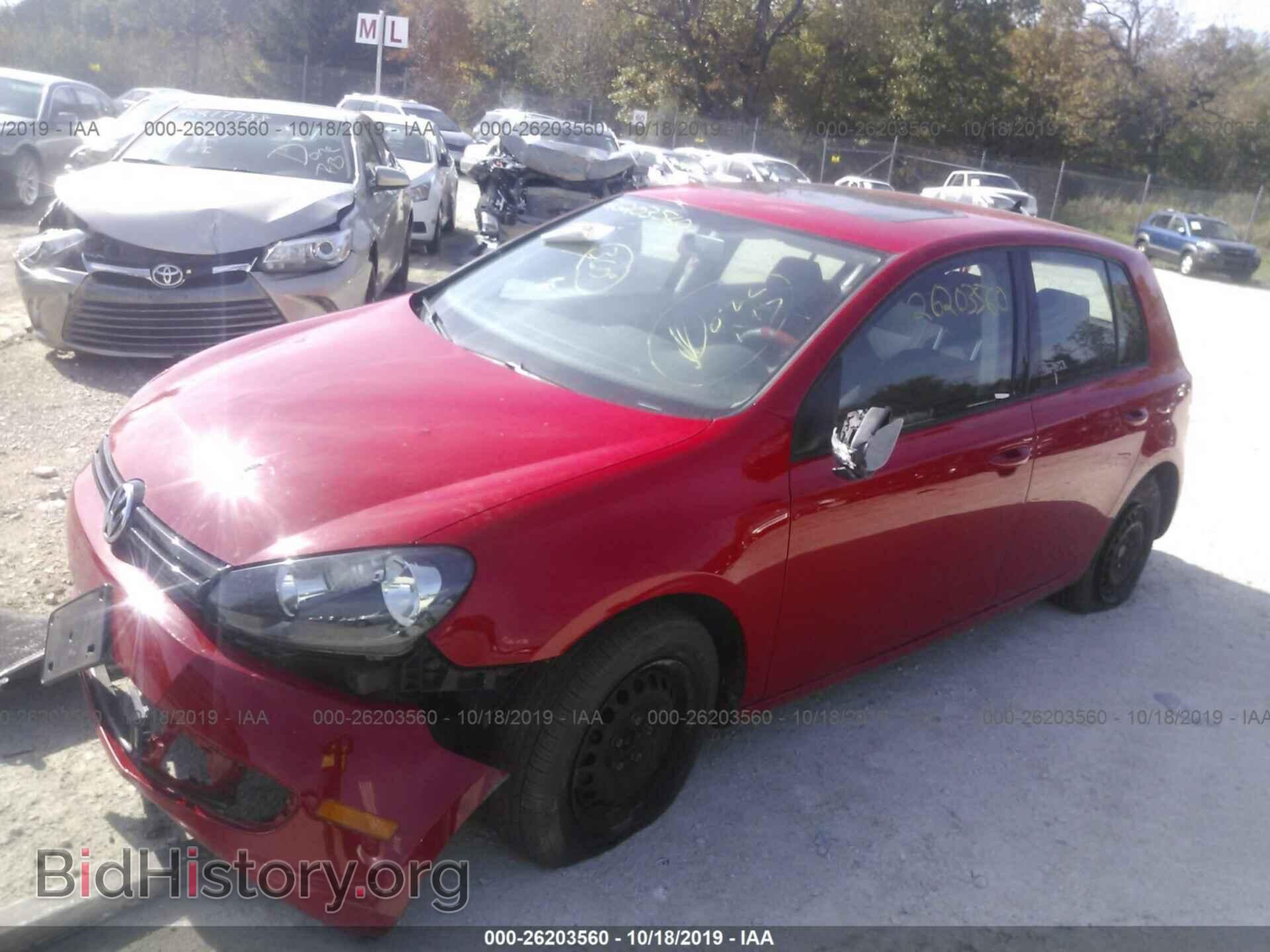 2012 VOLKSWAGEN GOLF - VIN: WVWDB7AJ0CW253123 - Фото 2