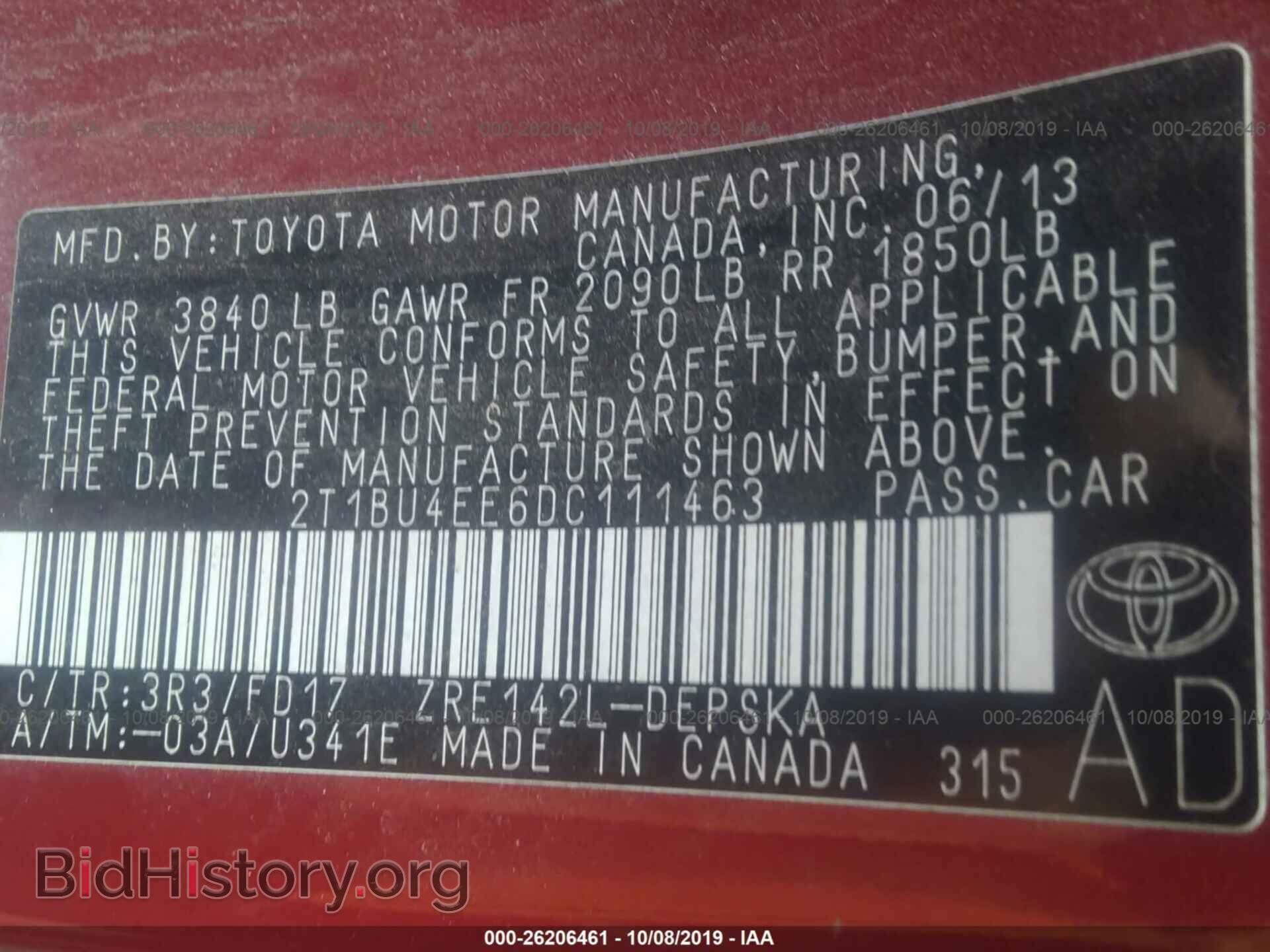 2013 TOYOTA COROLLA - VIN: 2T1BU4EE6DC111463 - Photo 9