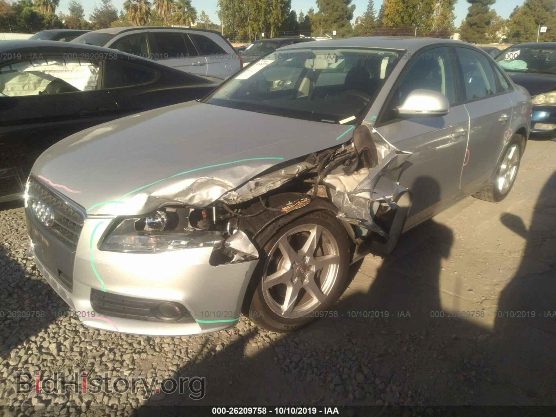 2009 AUDI A4 - VIN: WAULF78K89A095471 - Фото 2