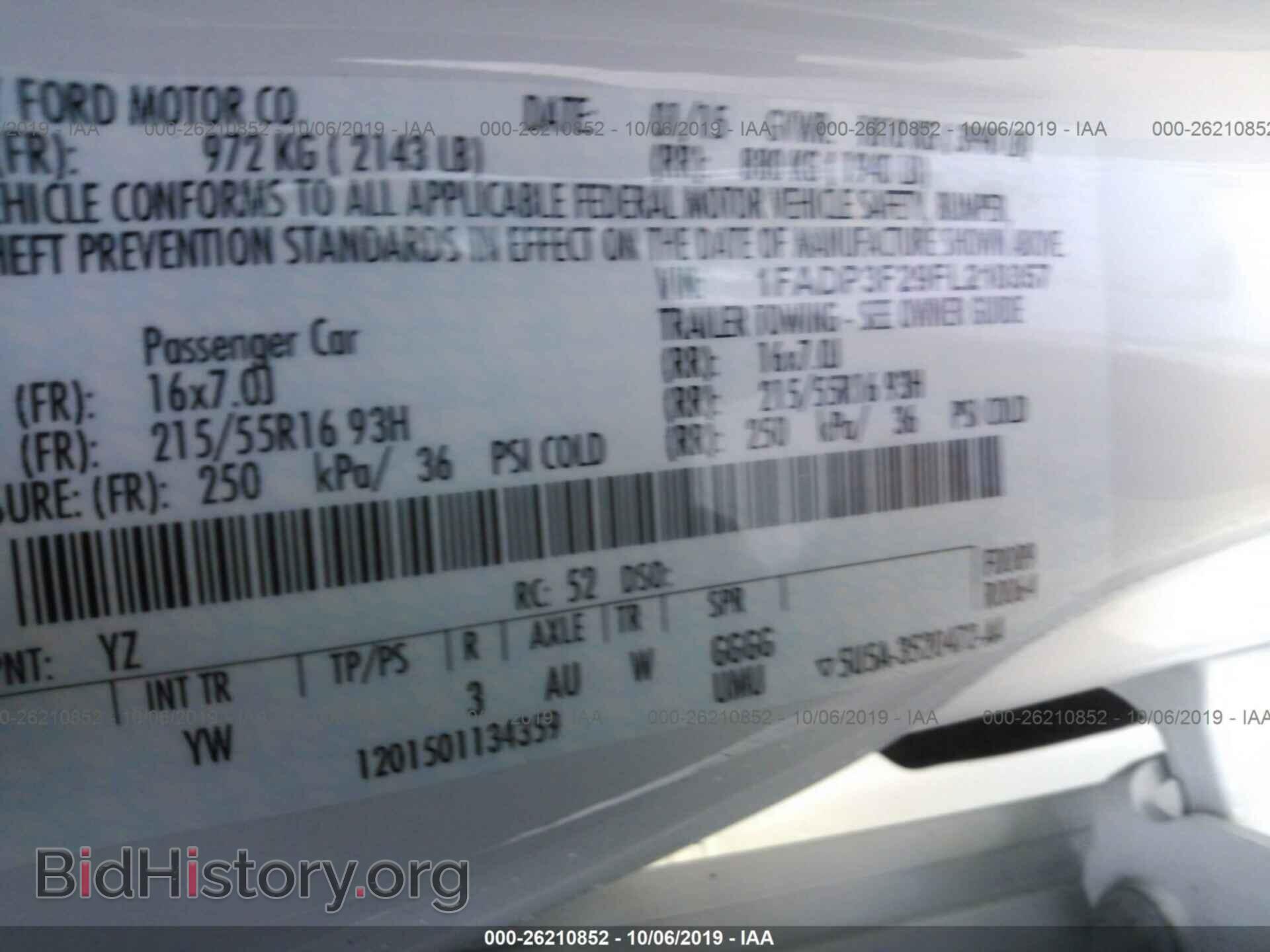 2015 FORD FOCUS - VIN: 1FADP3F29FL210357 - Фото 9
