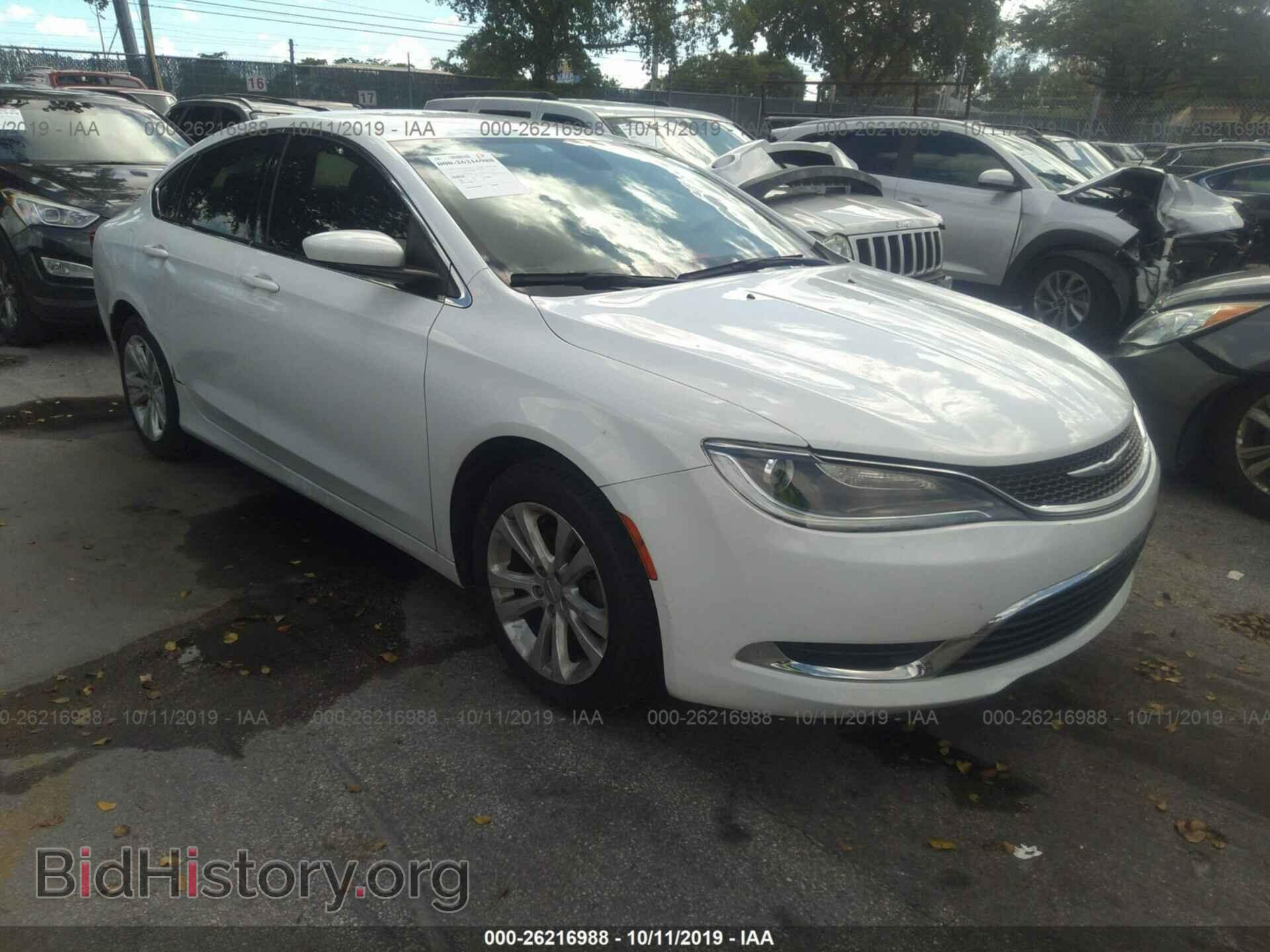 Фотография 1C3CCCAB4GN109021 - CHRYSLER 200 2016