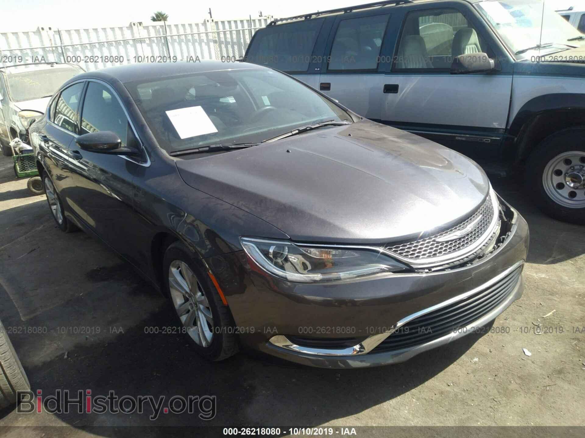 Фотография 1C3CCCABXGN129404 - CHRYSLER 200 2016