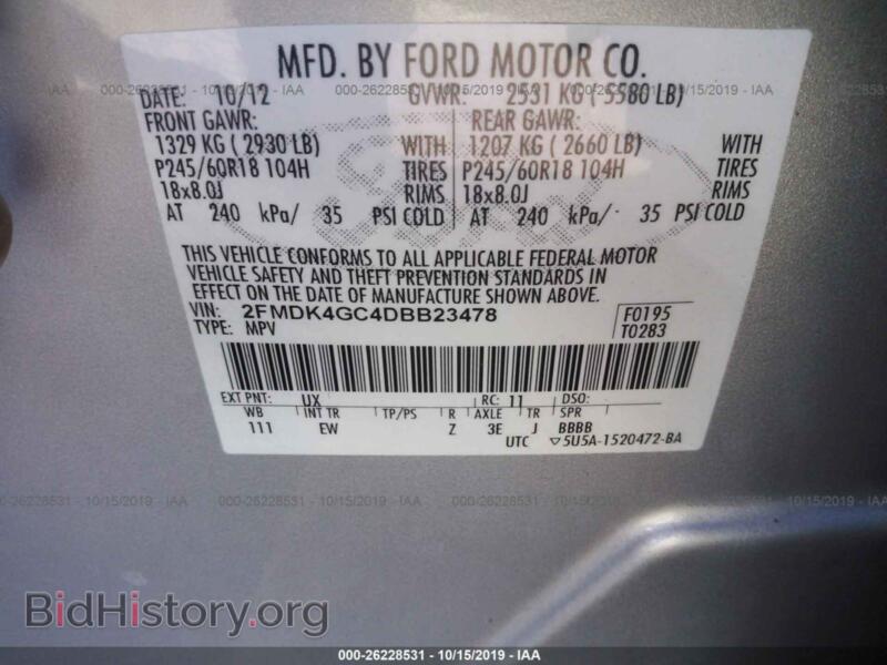 2013 Ford EDGE (VIN 2FMDK4GC4DBB23478) — photo 9 of 10