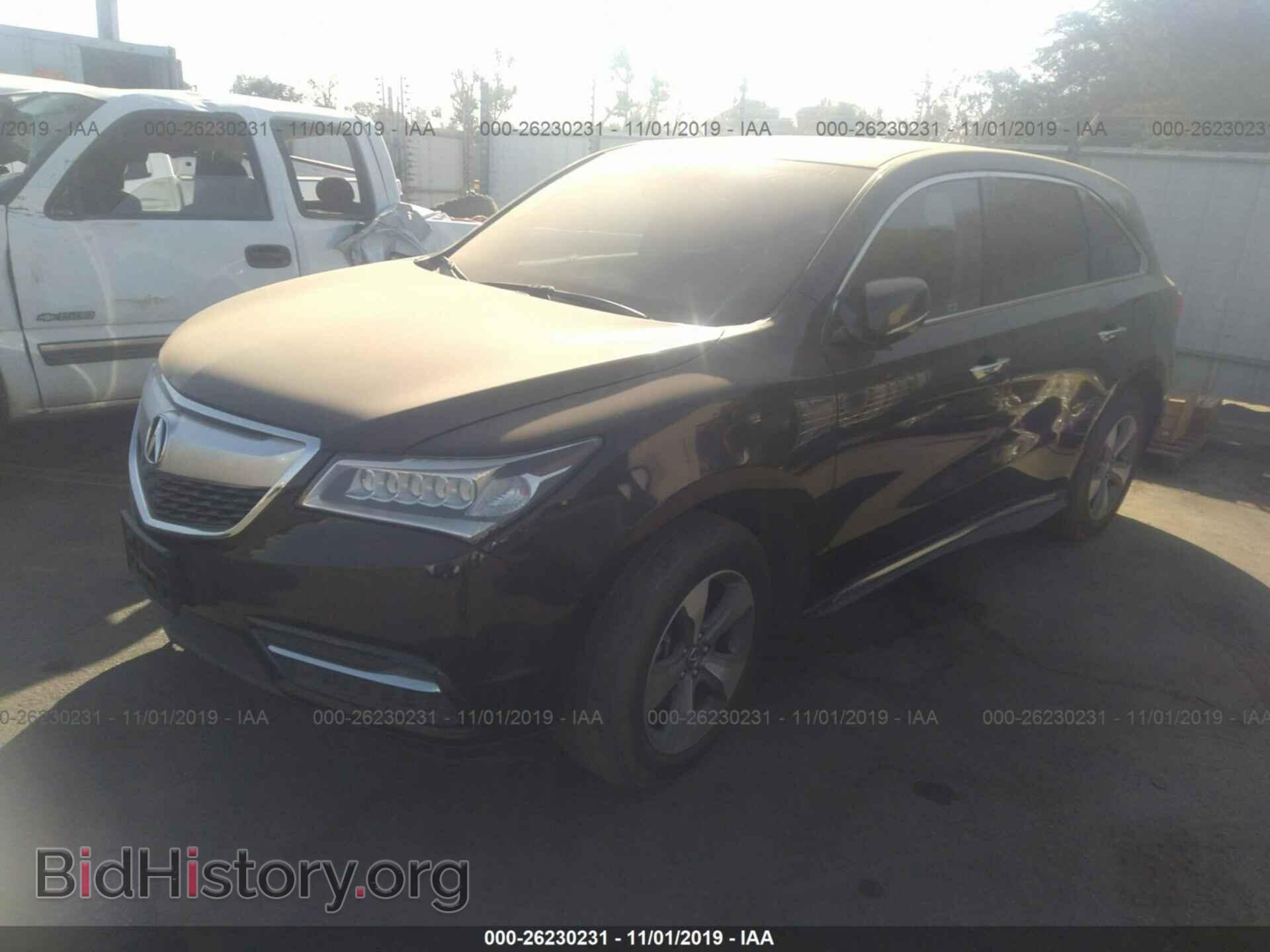2014 ACURA MDX - VIN: 5FRYD3H25EB012893 - Фото 2