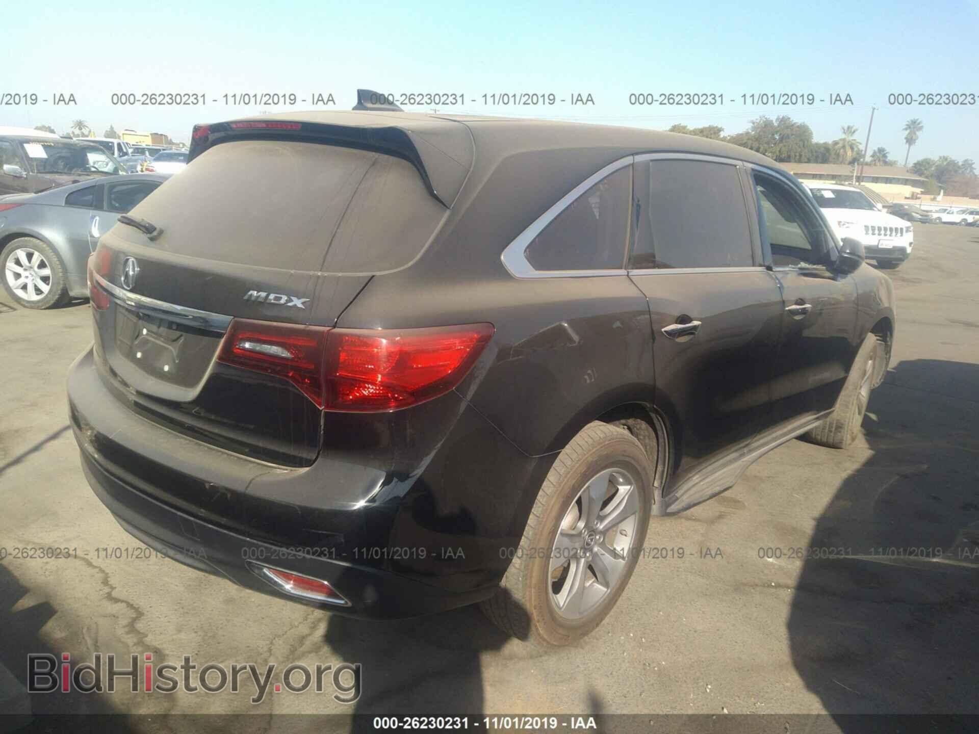 2014 ACURA MDX - VIN: 5FRYD3H25EB012893 - Фото 4