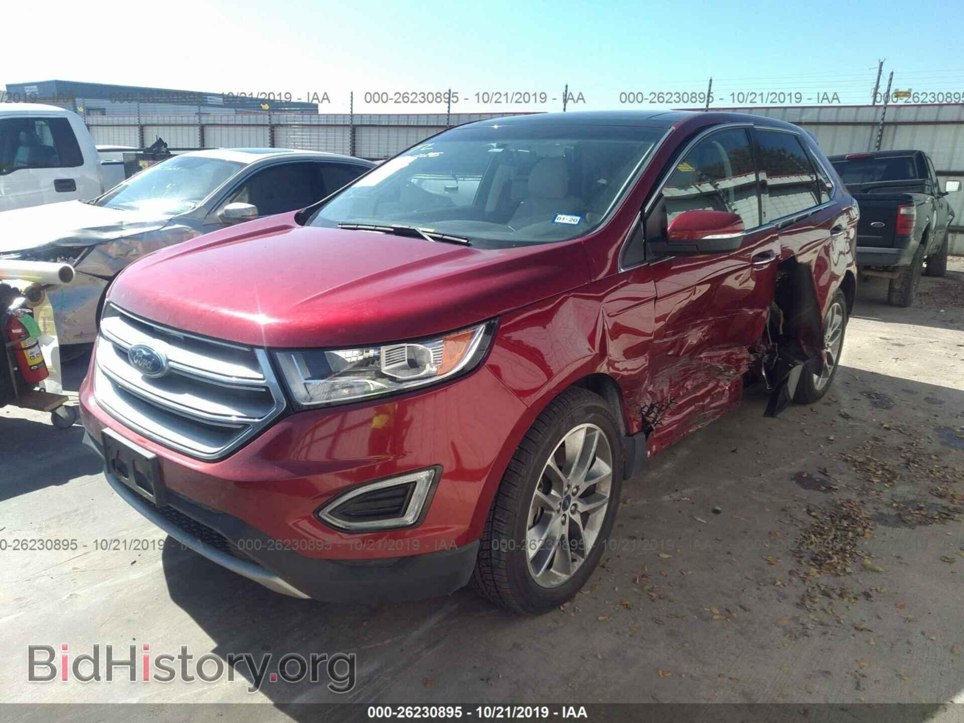 2016 FORD EDGE - VIN: 2FMPK3K84GBB78110 - Фото 2