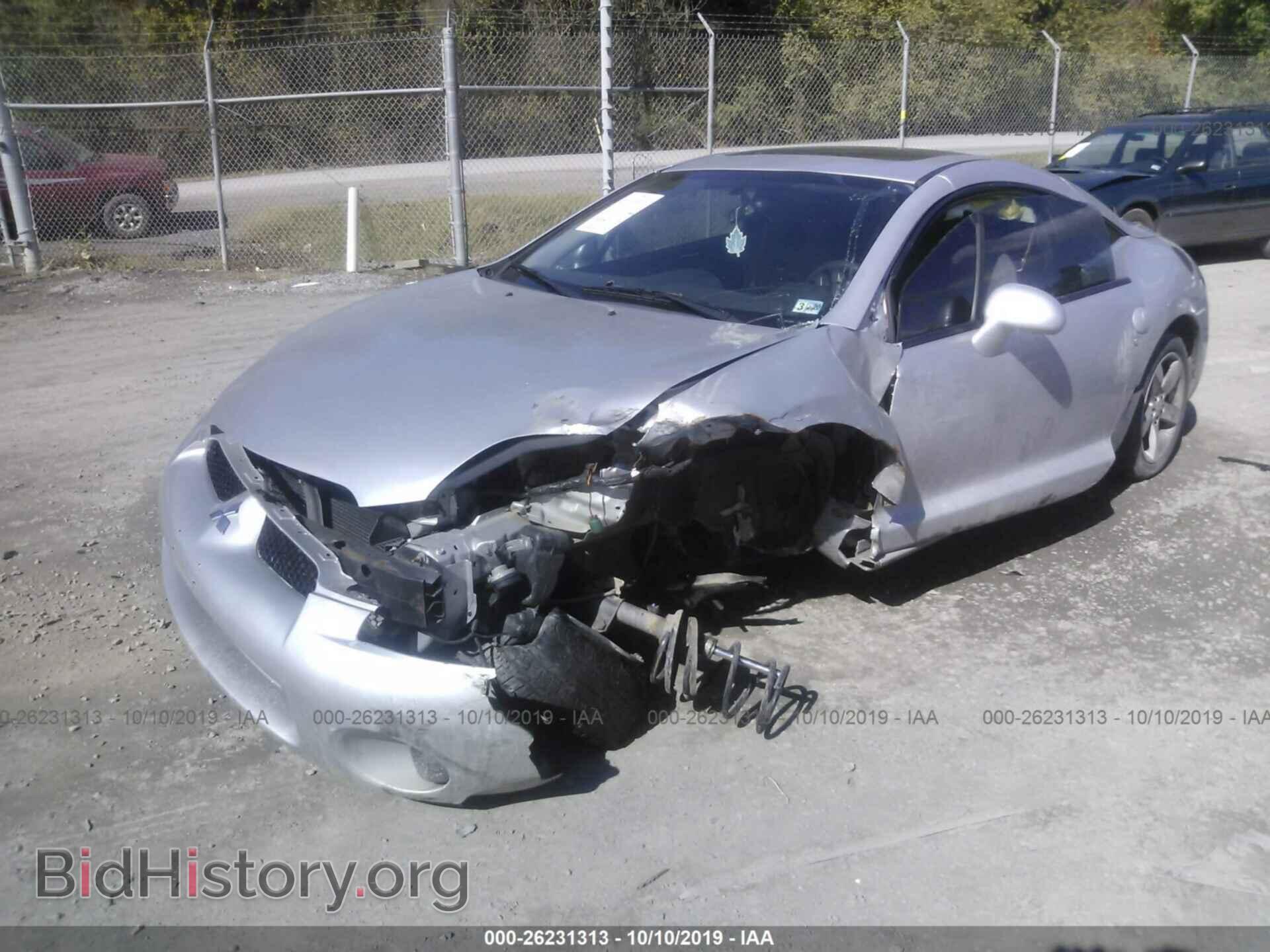 2007 MITSUBISHI ECLIPSE - VIN: 4A3AK24F37E021380 - Фото 2