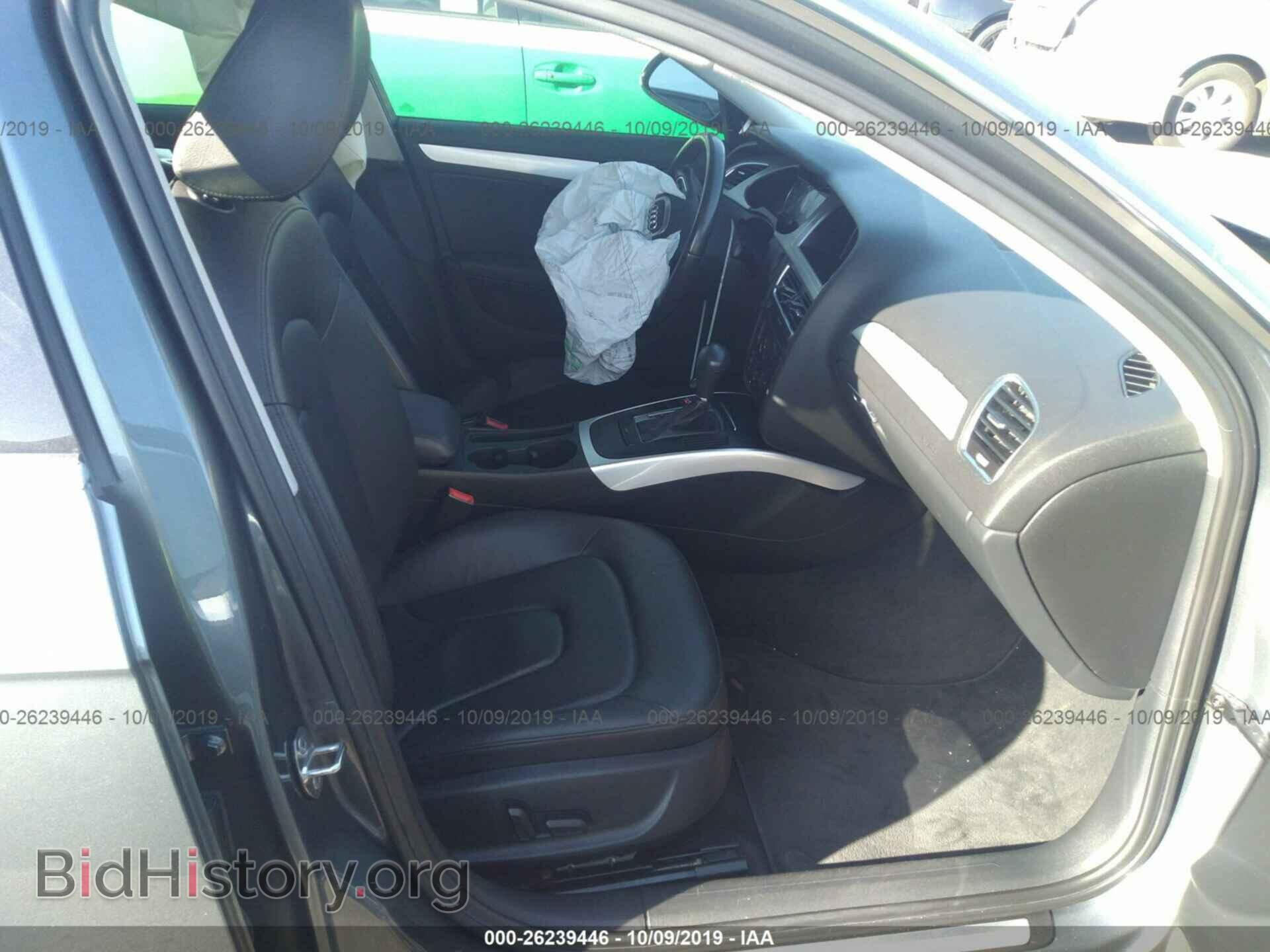 2012 AUDI A4 - VIN: WAUAFAFL8CA105441 - Photo 5