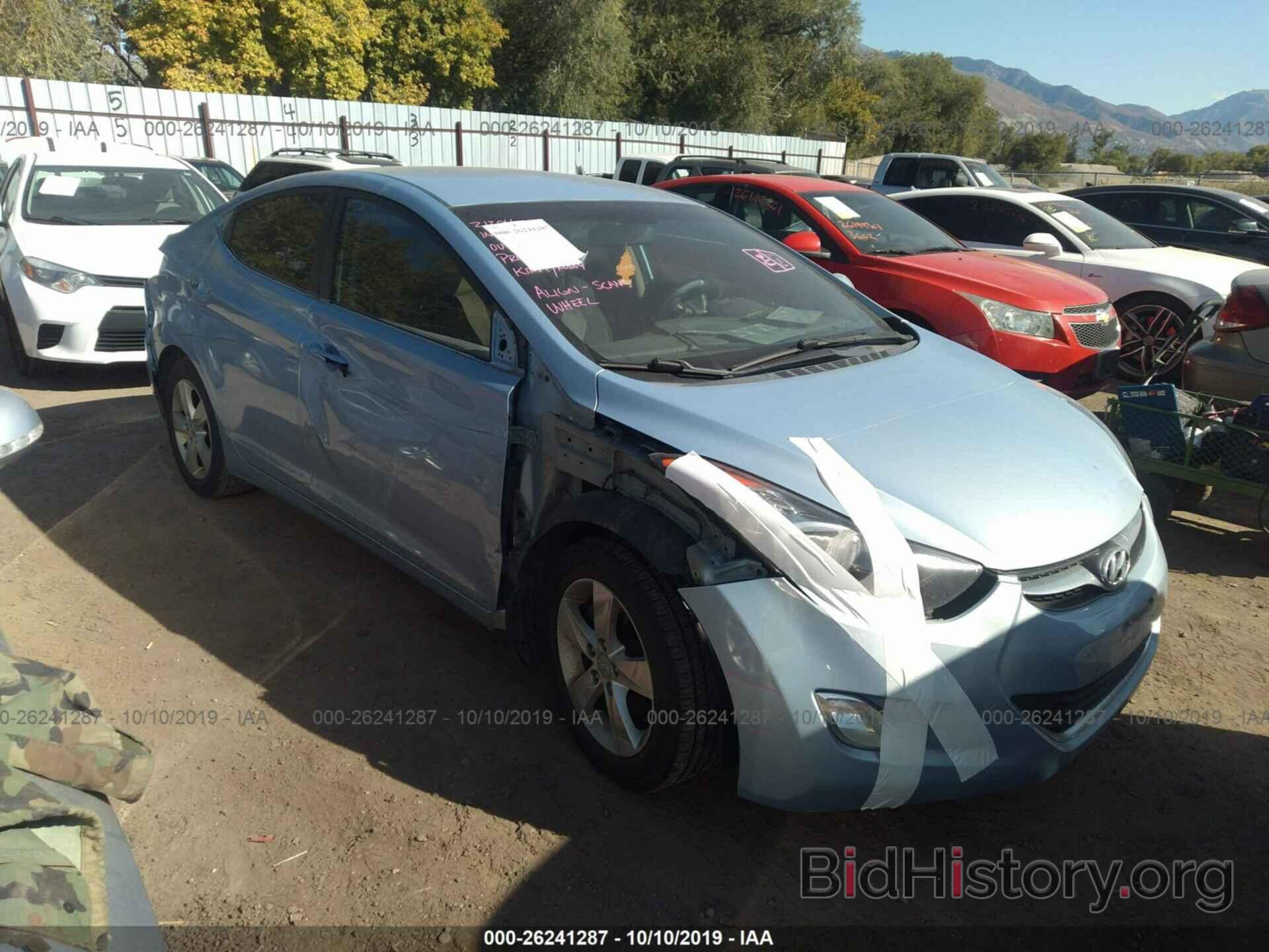 Photo KMHDH4AE0CU324666 - HYUNDAI ELANTRA 2012