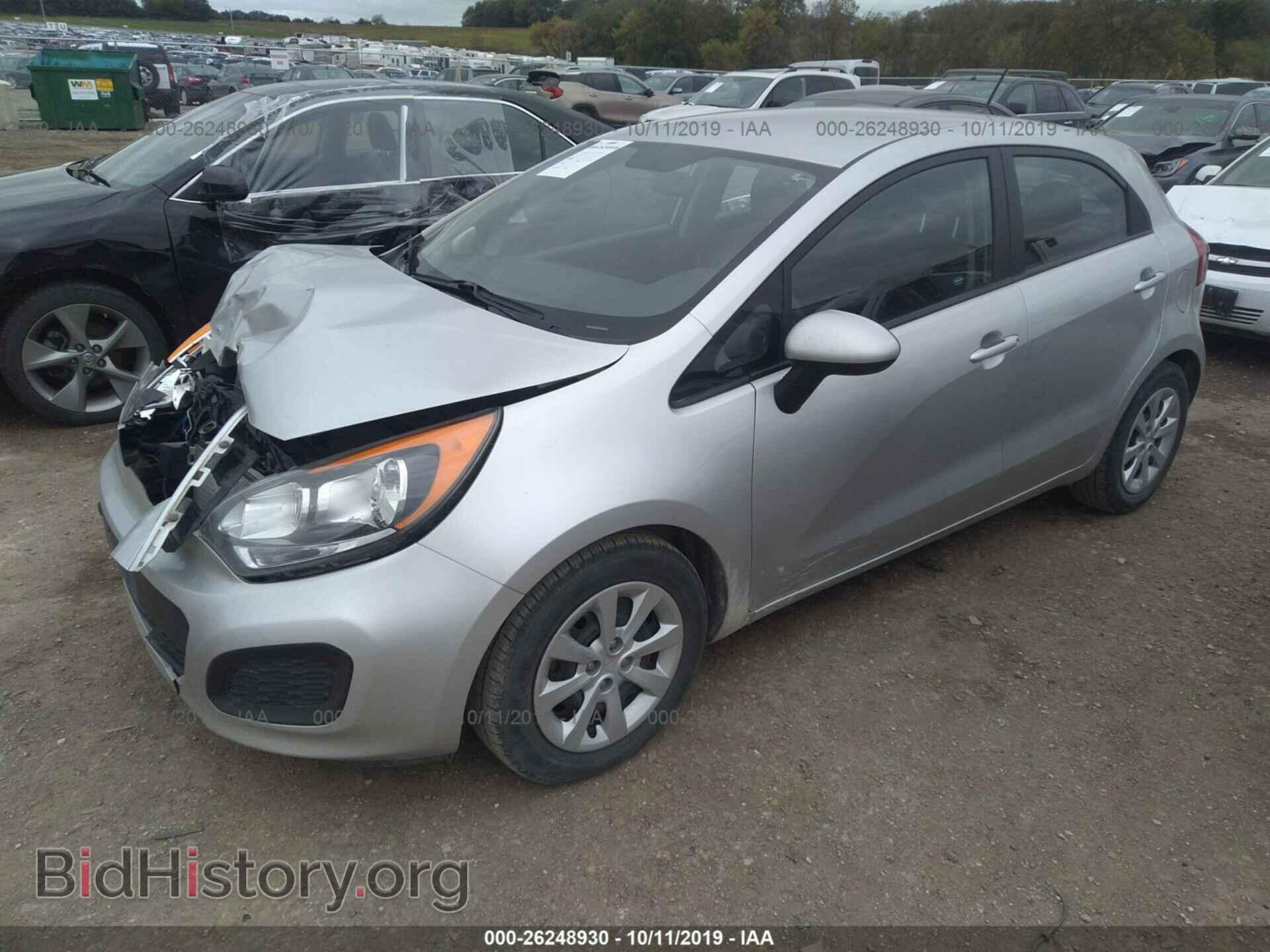 2012 KIA RIO - VIN: KNADN5A32C6011301 - Фото 2