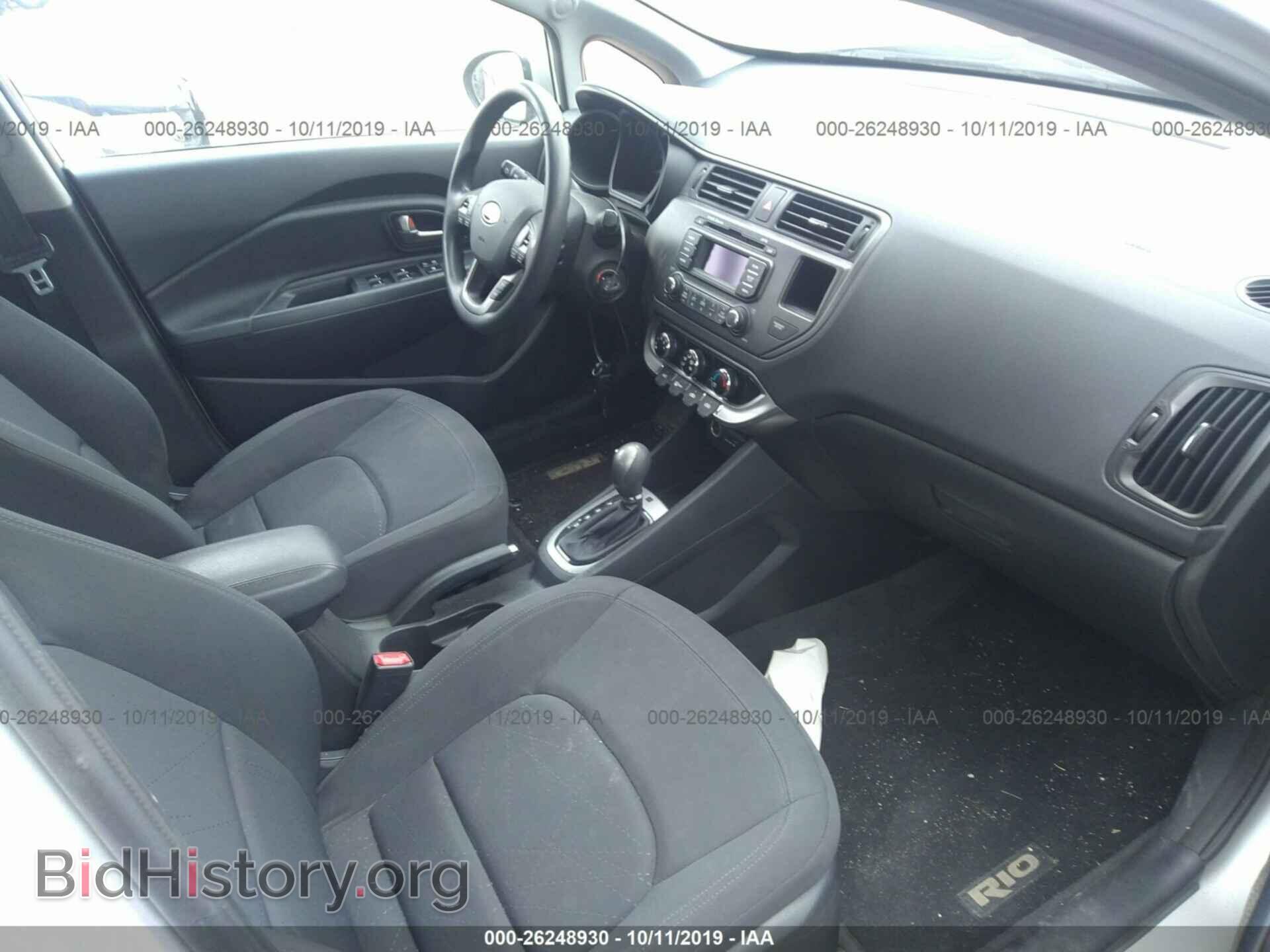 2012 KIA RIO - VIN: KNADN5A32C6011301 - Фото 5