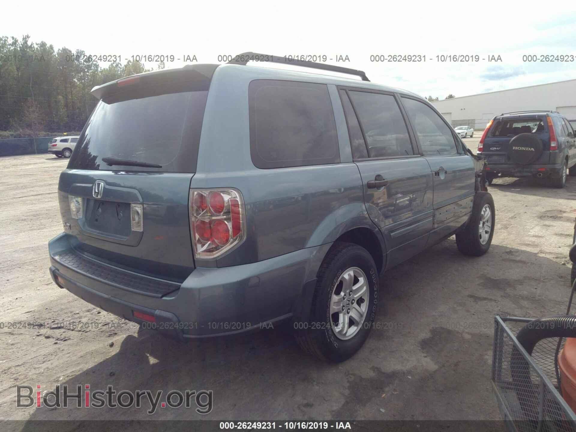 2006 HONDA PILOT - VIN: 5FNYF28196B023068 - Фото 4
