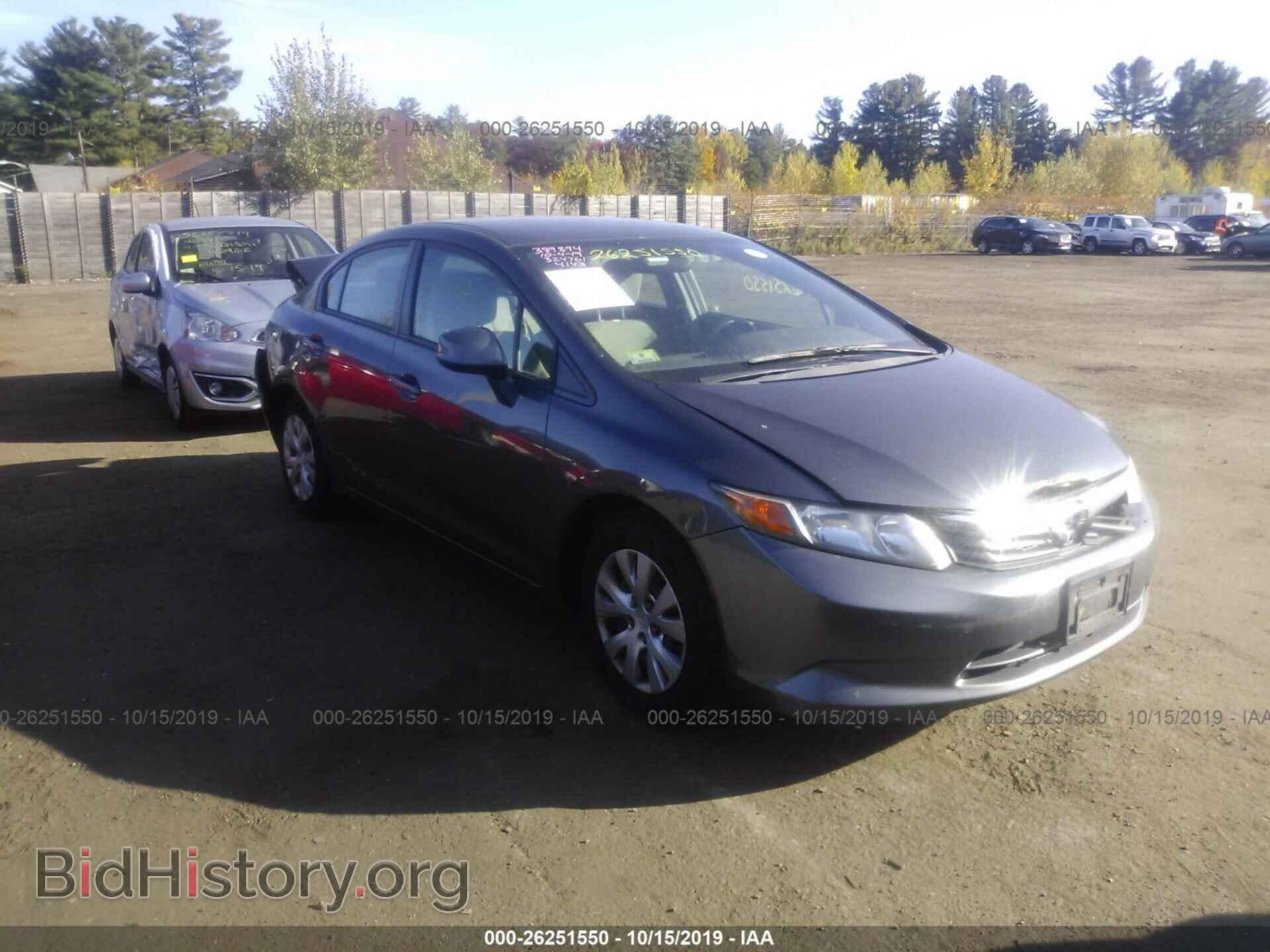 Фотография 2HGFB2F55CH324761 - HONDA CIVIC 2012