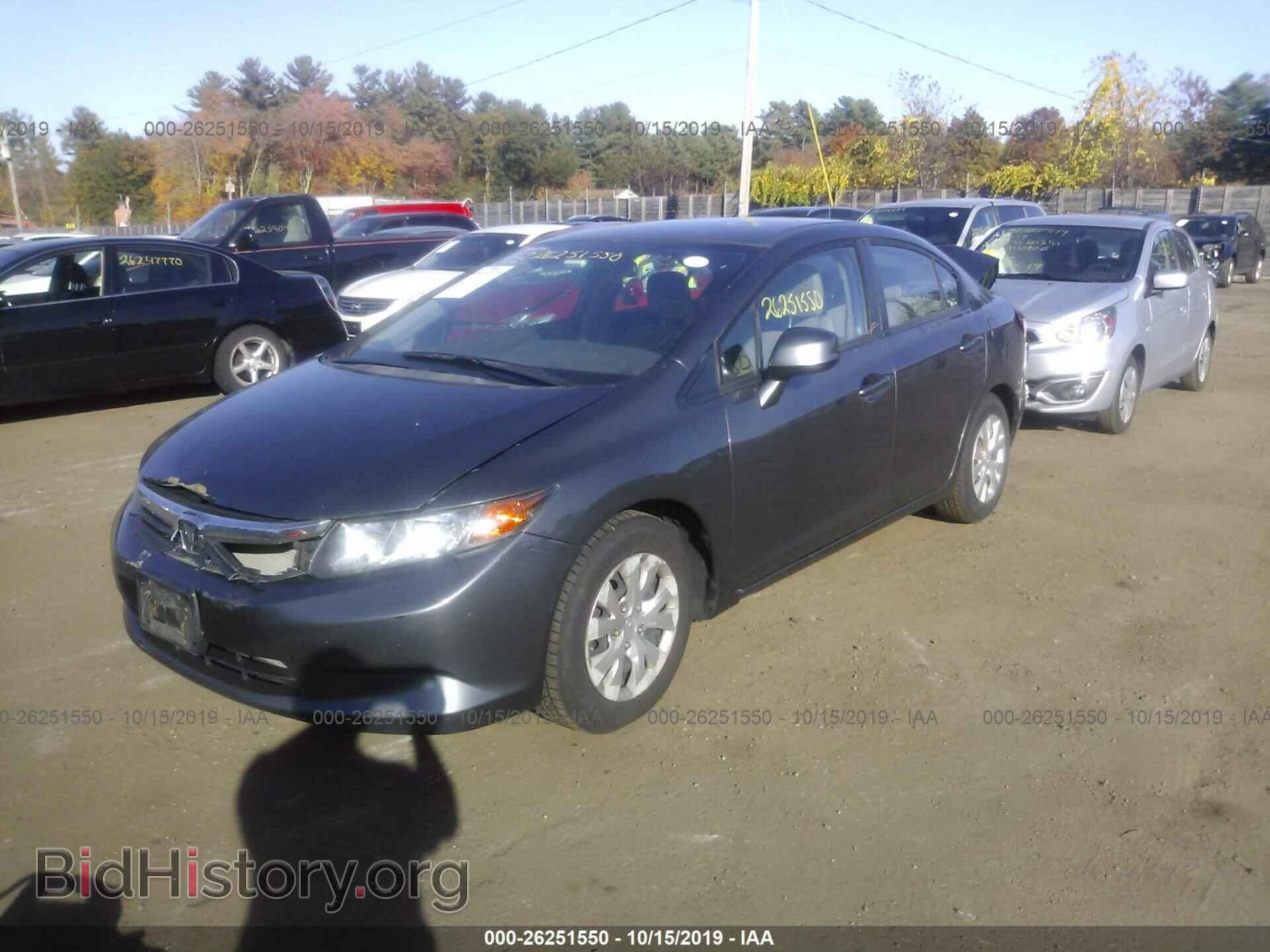 2012 HONDA CIVIC - VIN: 2HGFB2F55CH324761 - Фото 2