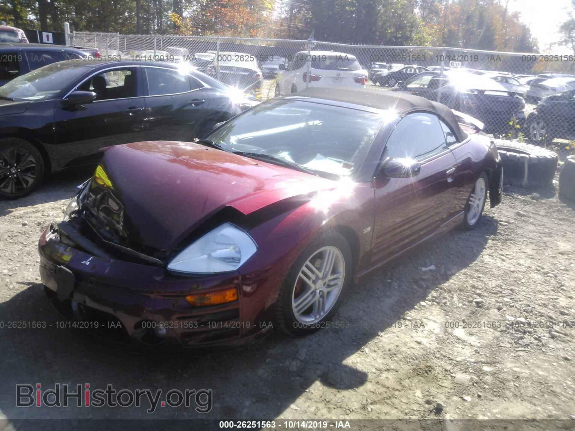 2003 MITSUBISHI ECLIPSE - VIN: 4A3AE55H03E047003 - Фото 2