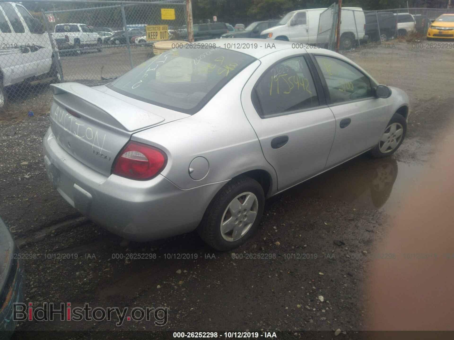 2005 DODGE NEON - VIN: 1B3ES26C75D210982 - Фото 4