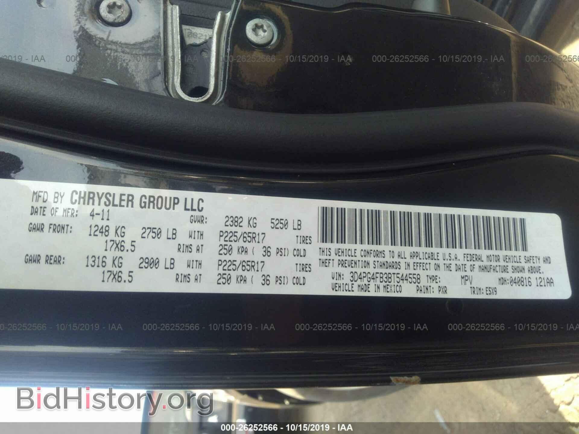 2011 DODGE JOURNEY - VIN: 3D4PG4FB3BT544558 - Photo 9