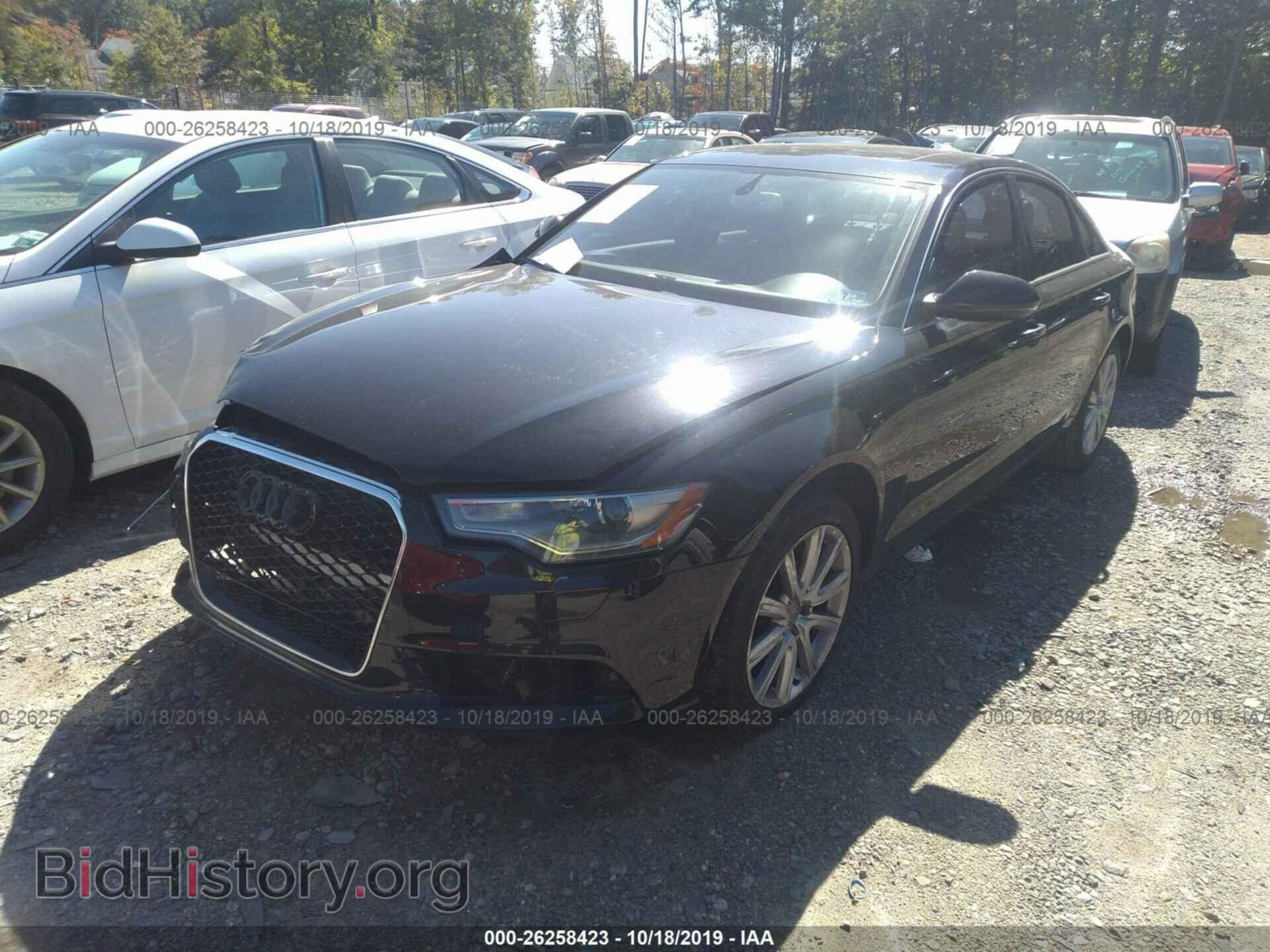 2013 AUDI A6 - VIN: WAUGFAFC0DN075596 - Фото 2