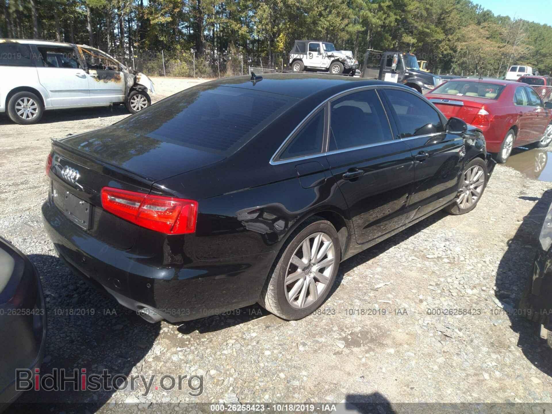 2013 AUDI A6 - VIN: WAUGFAFC0DN075596 - Фото 4