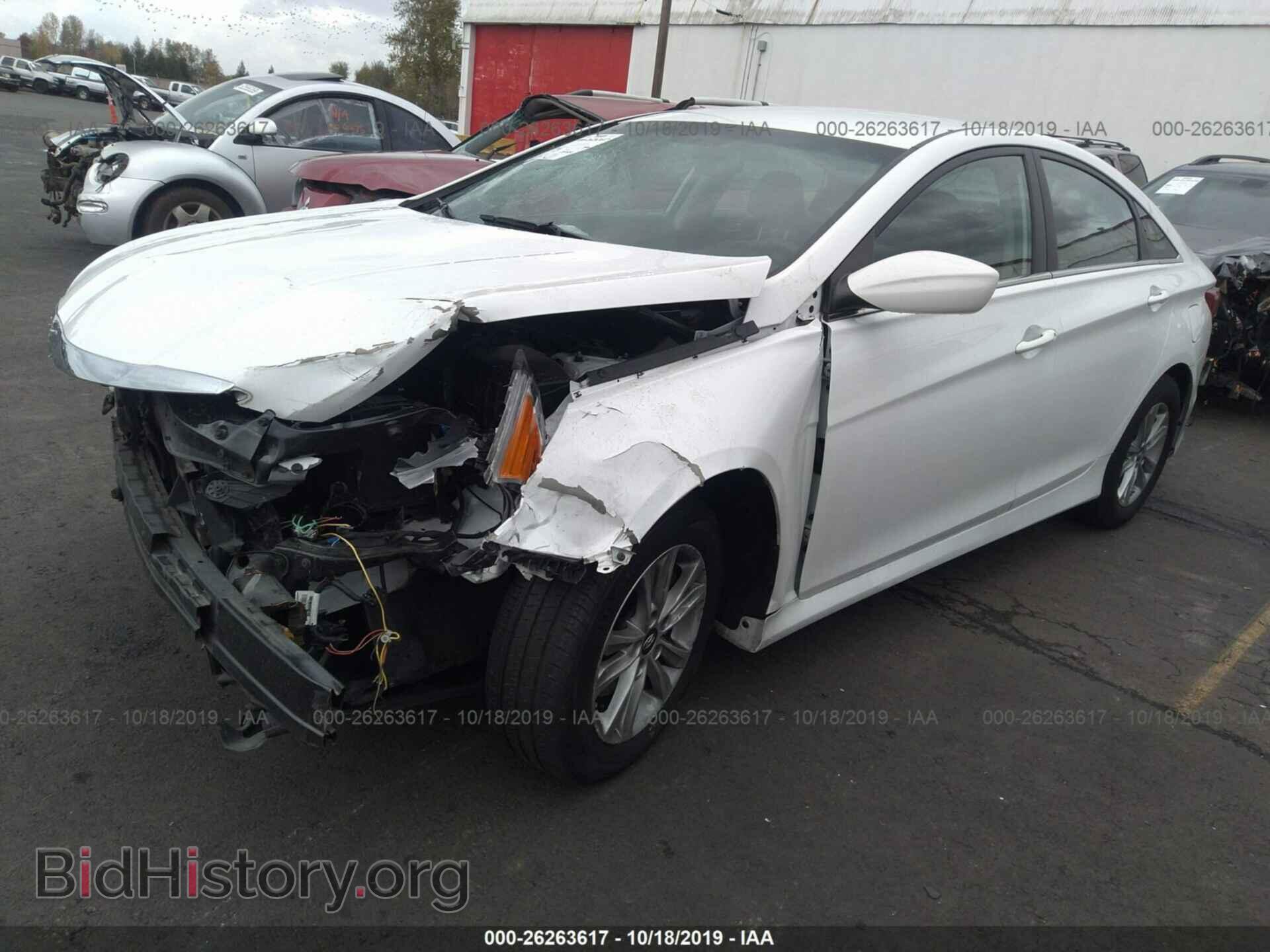 2014 HYUNDAI SONATA - VIN: 5NPEB4AC7EH851805 - Фото 2