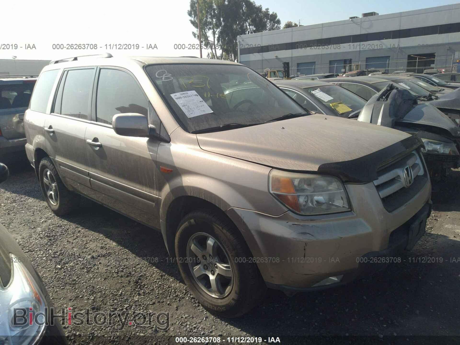 Фотография 5FNYF28536B011663 - HONDA PILOT 2006