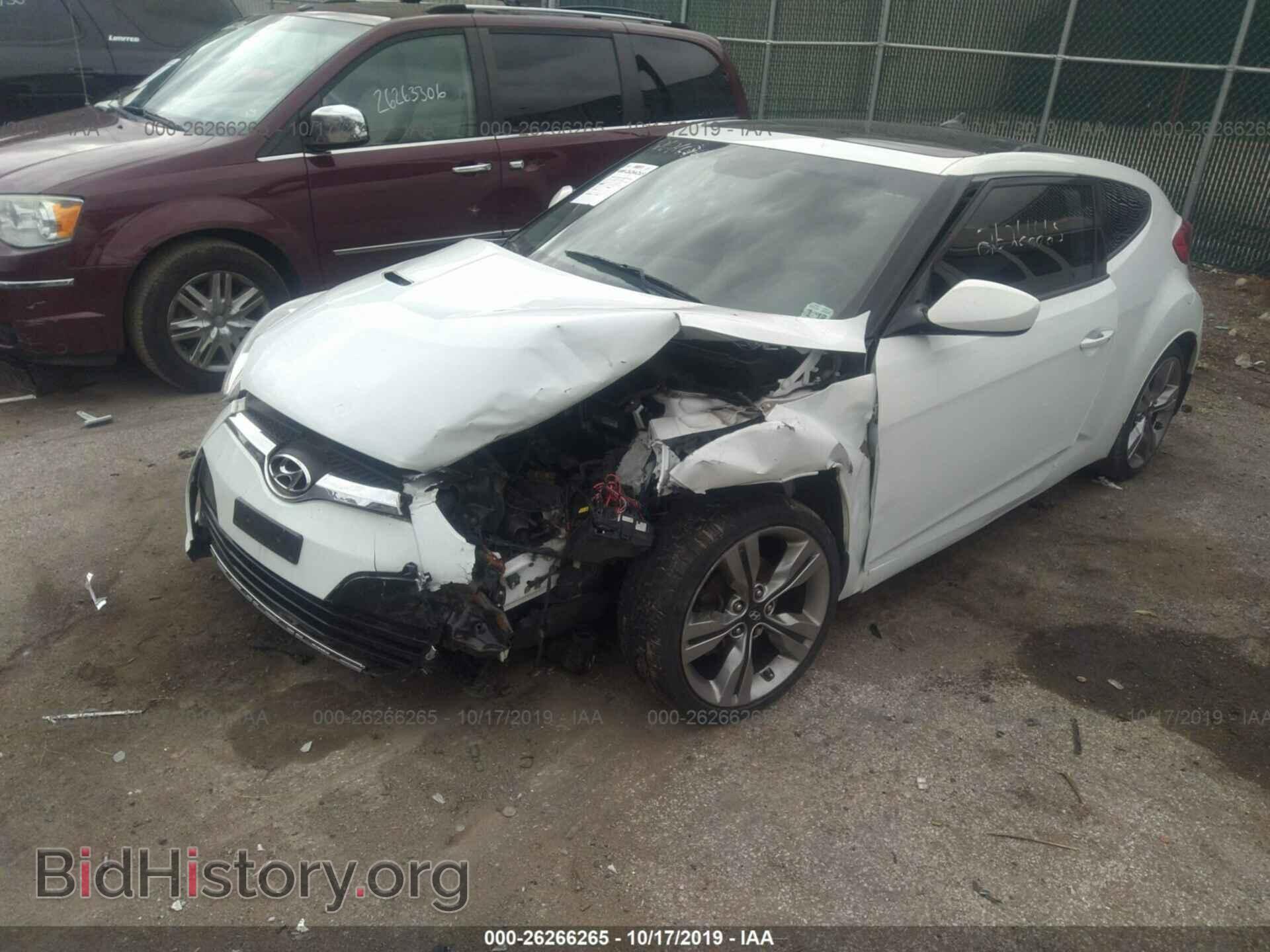2013 HYUNDAI VELOSTER - VIN: KMHTC6AD7DU110045 - Фото 2