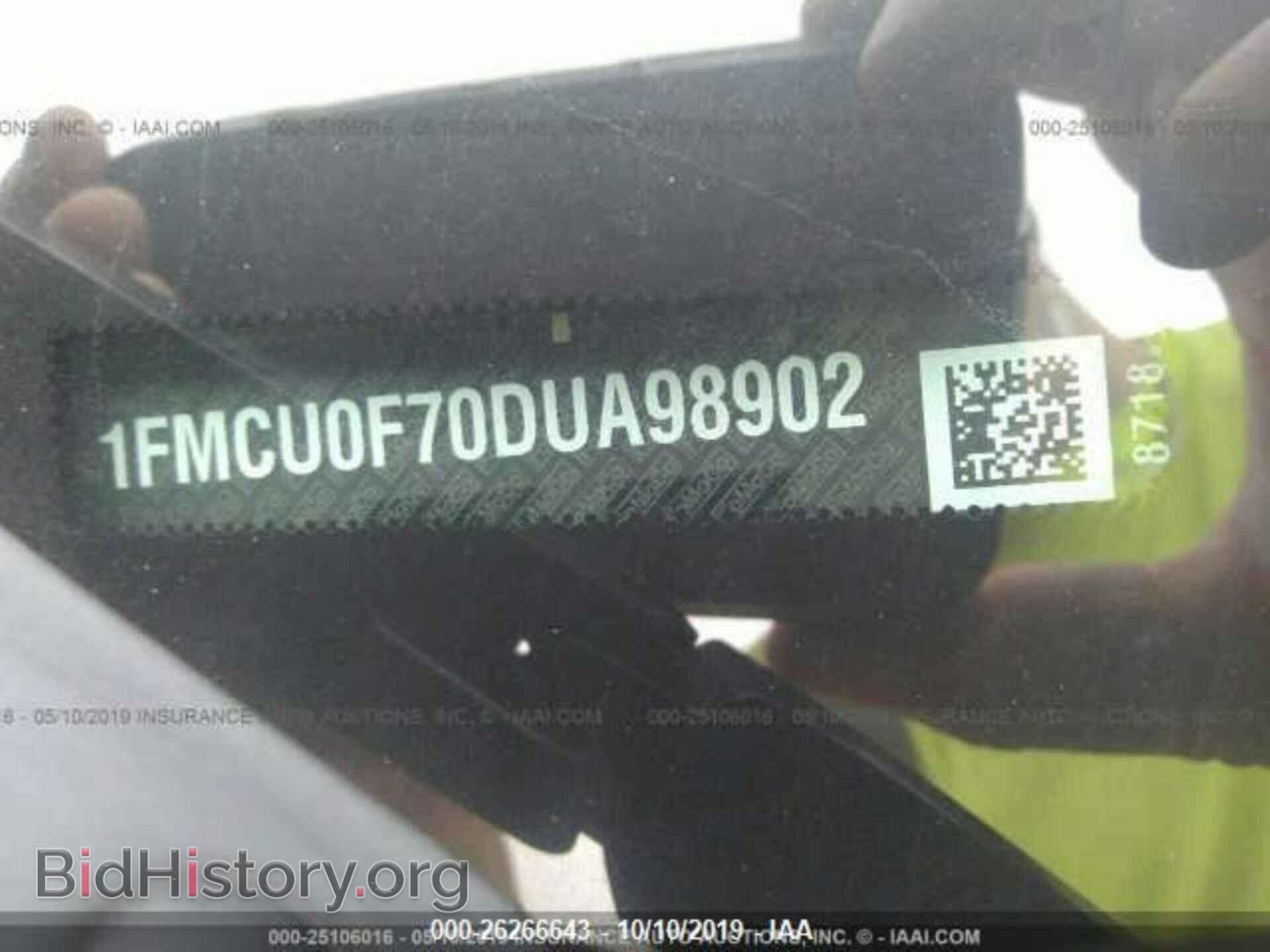 2013 FORD ESCAPE - VIN: 1FMCU0F70DUA98902 - Фото 9