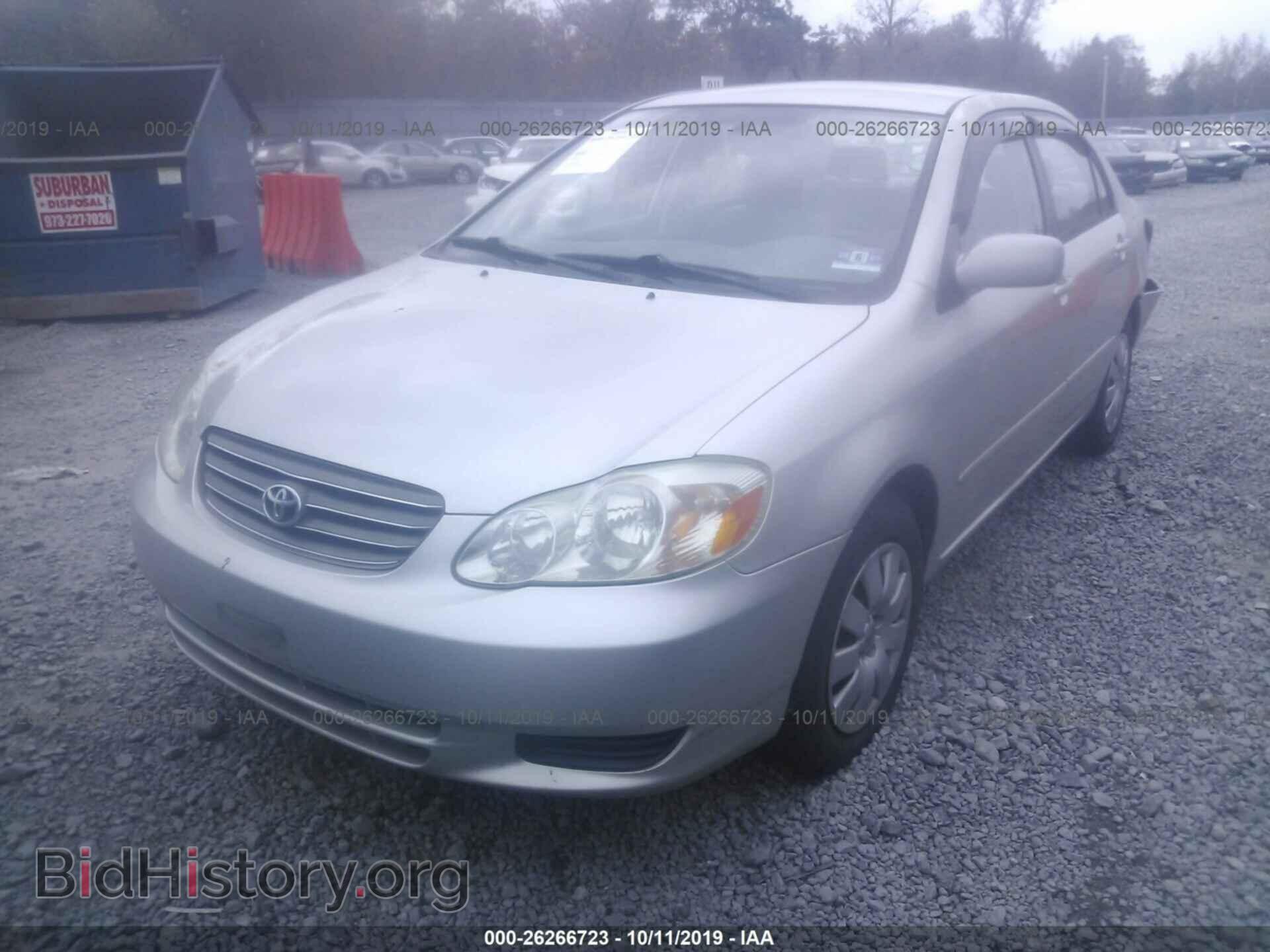 2003 TOYOTA COROLLA - VIN: 2T1BR32E43C102050 - Фото 2